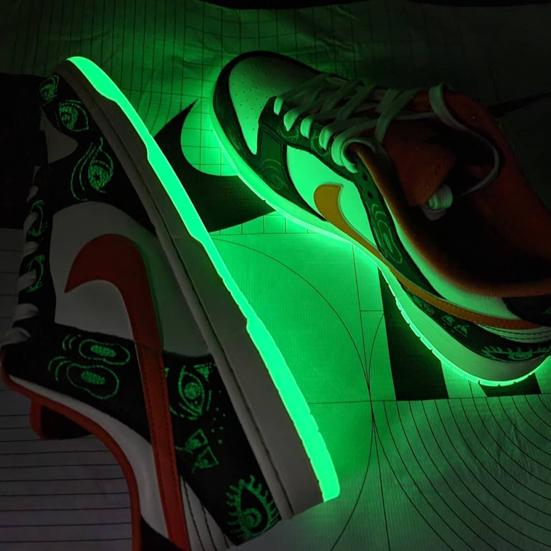 Nike Dunk Low Retro PRM Halloween 착용 스타일