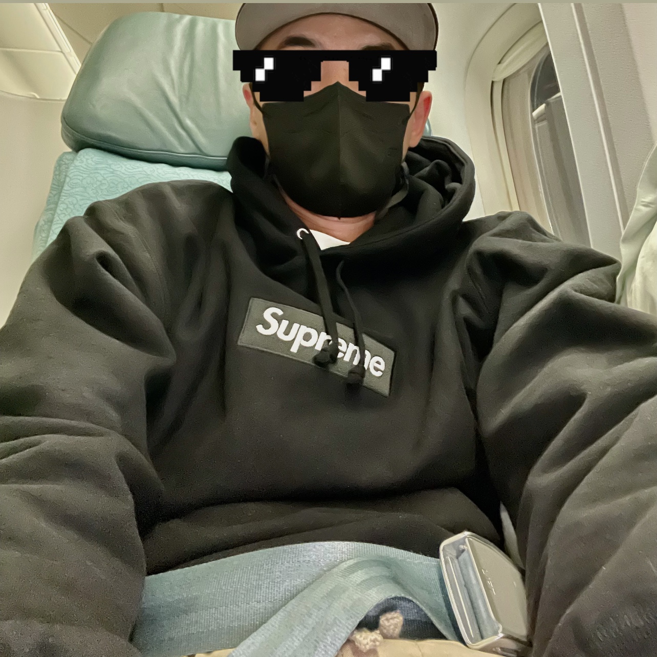 Supreme Box Logo Hooded Sweatshirt Black - 21FW 착용 스타일