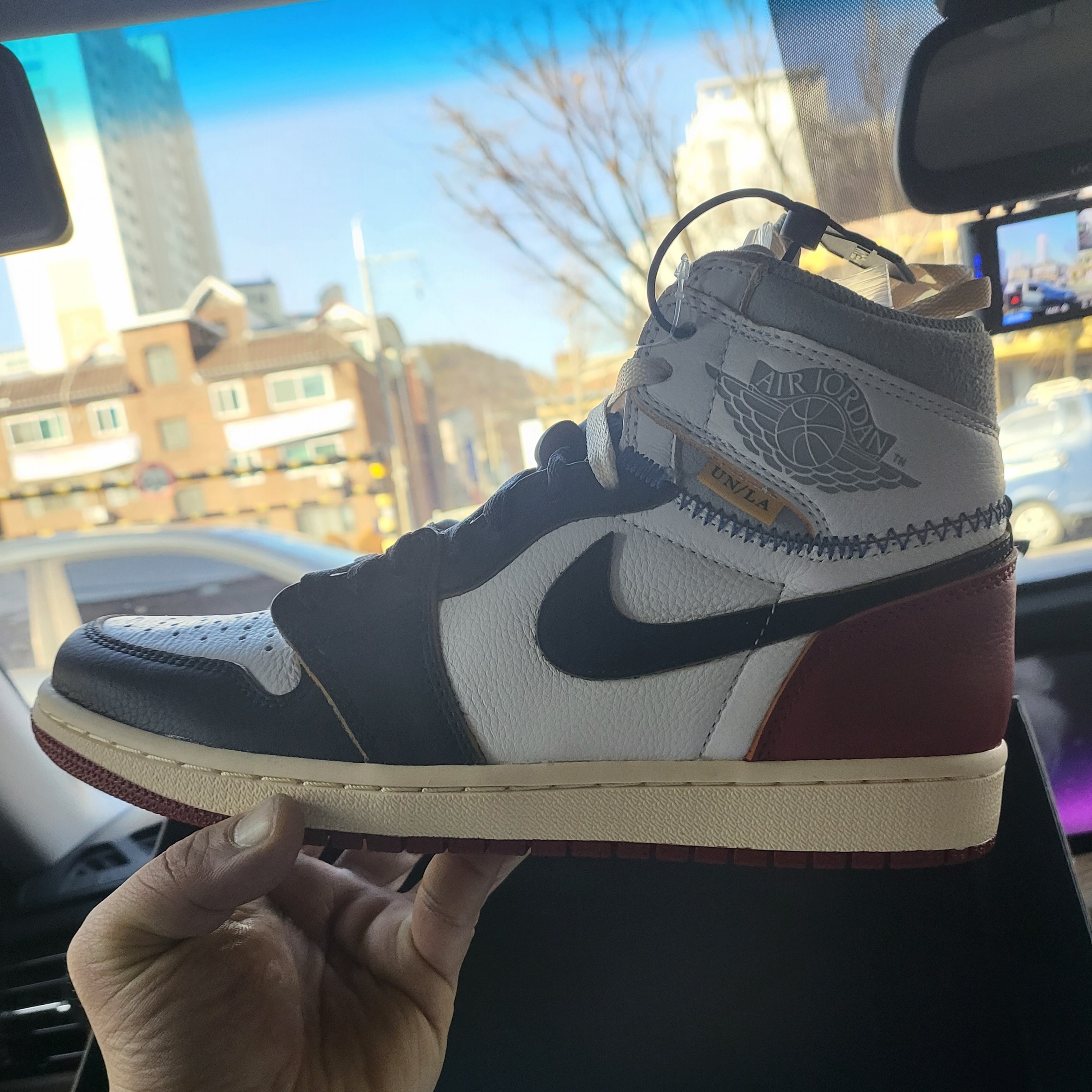 Jordan 1 x Union Retro High Black Toe 착용 스타일