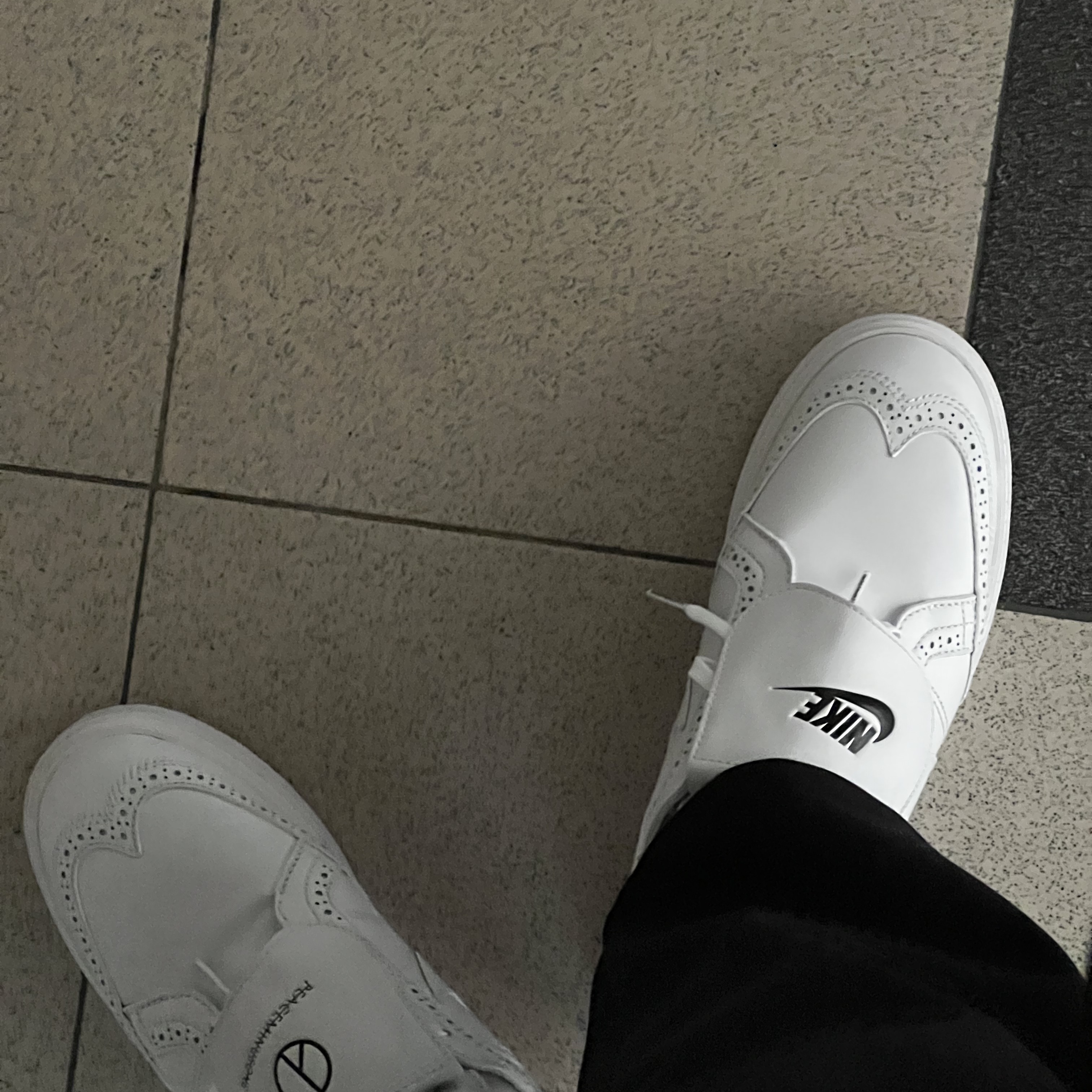 Nike x Peaceminusone Kwondo1 White 착용 스타일 - 2