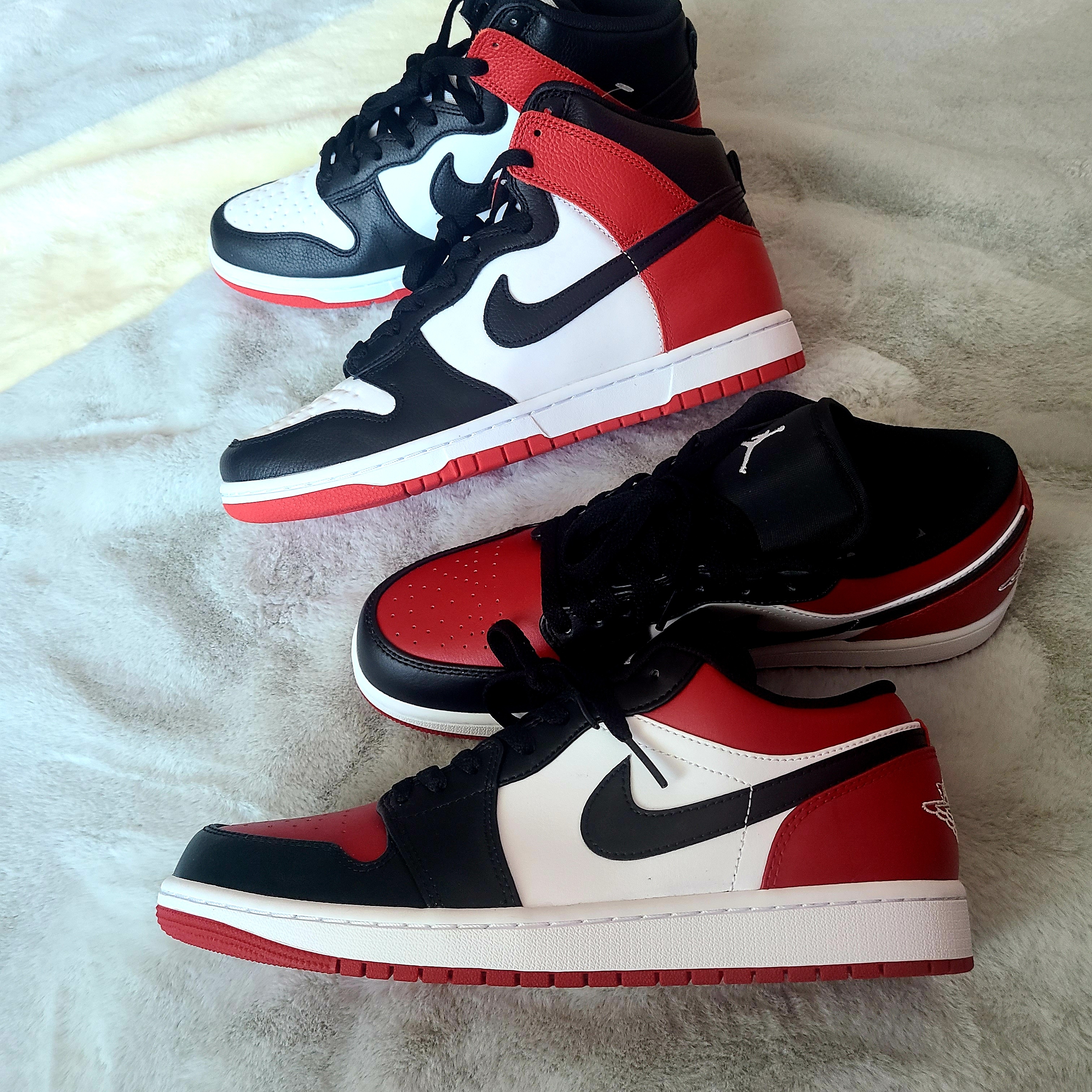 Jordan 1 Low Bred Toe 착용 스타일