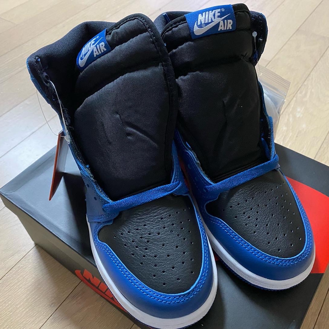 (GS) Jordan 1 Retro High OG Dark Marina Blue 착용 스타일 - 4