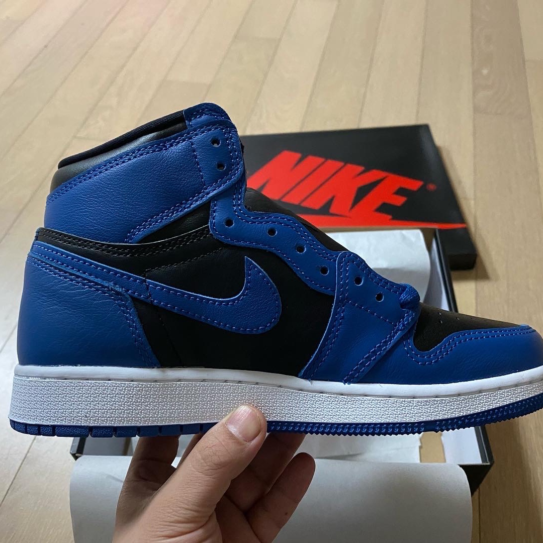 (GS) Jordan 1 Retro High OG Dark Marina Blue 착용 스타일 - 2