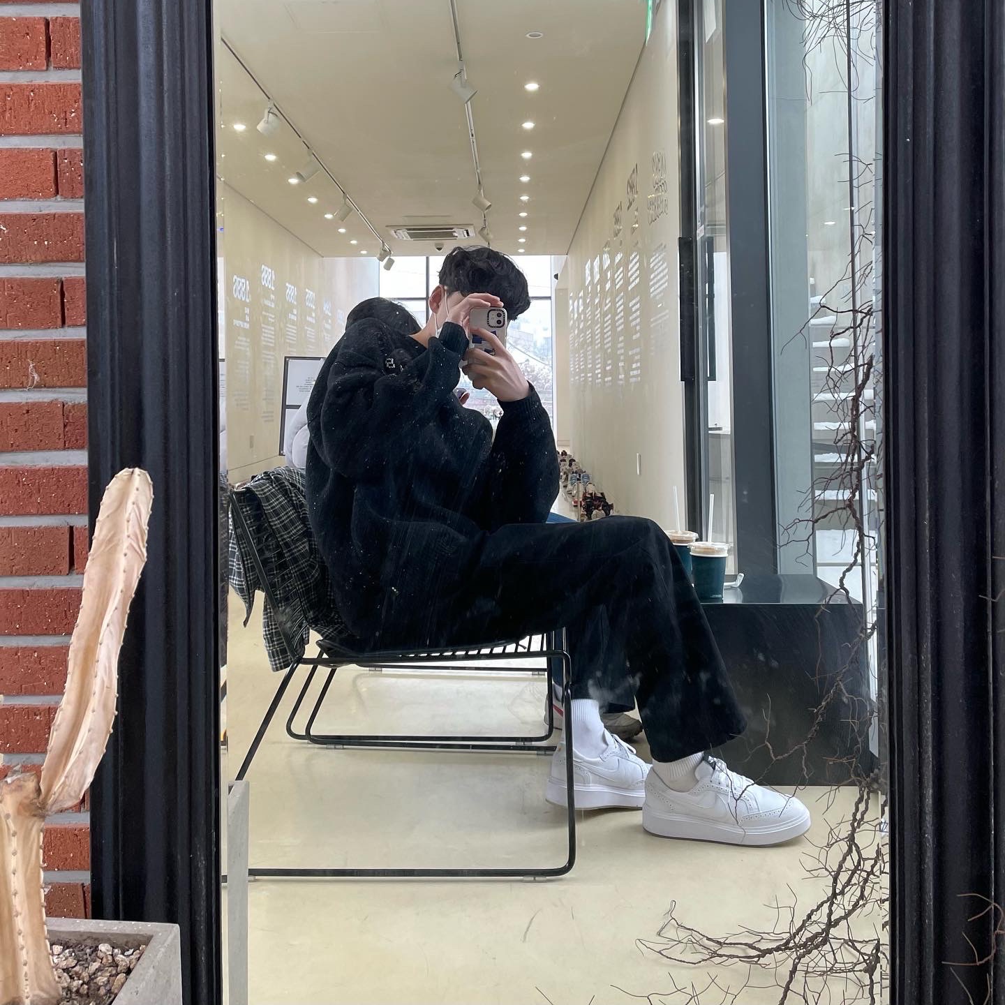 Nike x Peaceminusone Kwondo1 White, IAB Studio Knit Black 착용 스타일