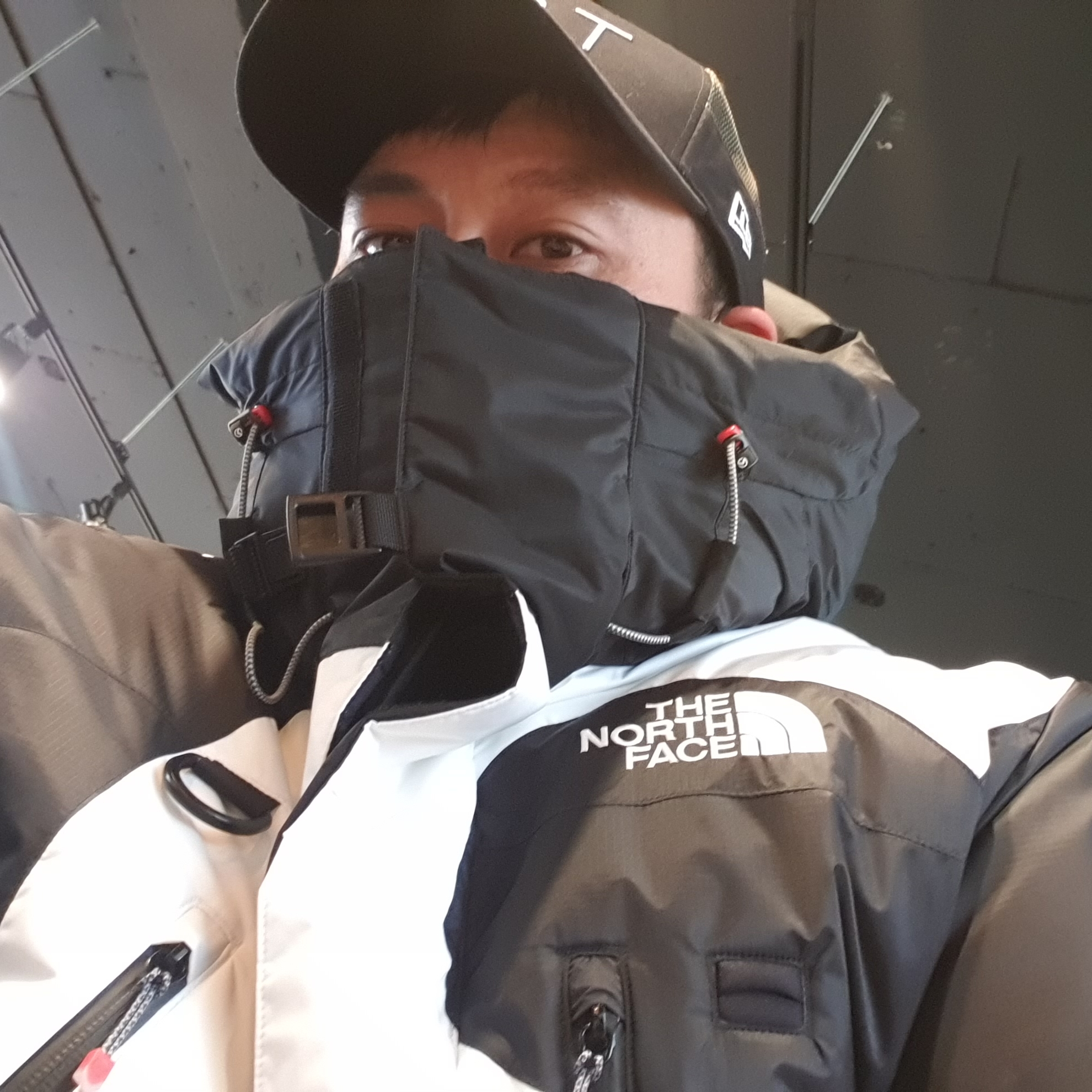 Supreme x The North Face S Logo Summit Series Himalayan Parka Black - 20FW 착용 스타일 - 2