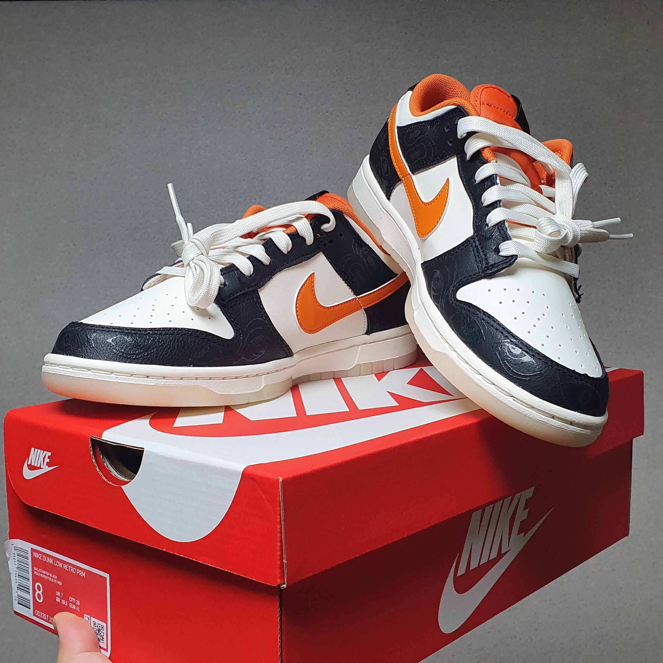 Nike Dunk Low Retro PRM Halloween 착용 스타일 - 1