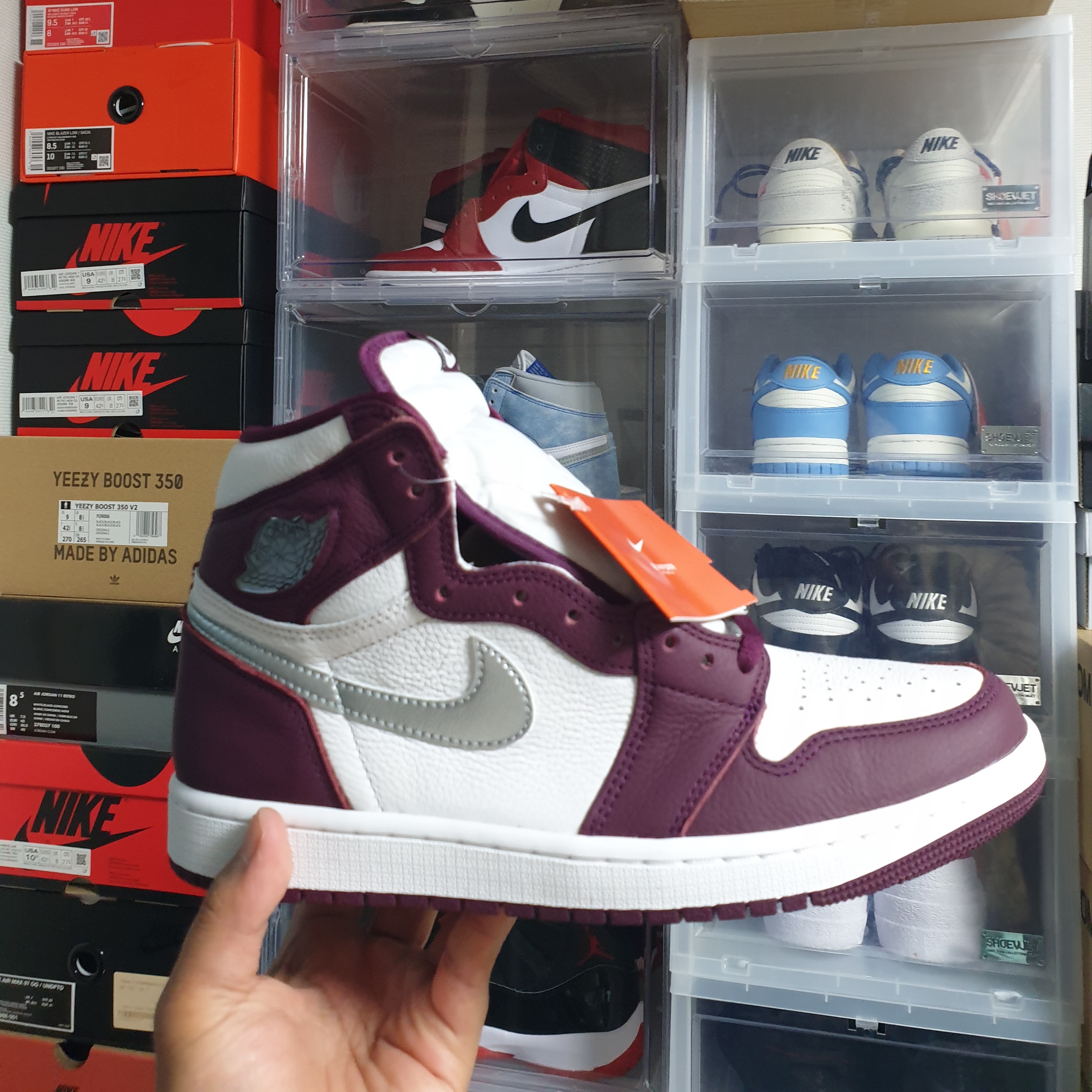 Jordan 1 Retro High OG Bordeaux 착용 스타일