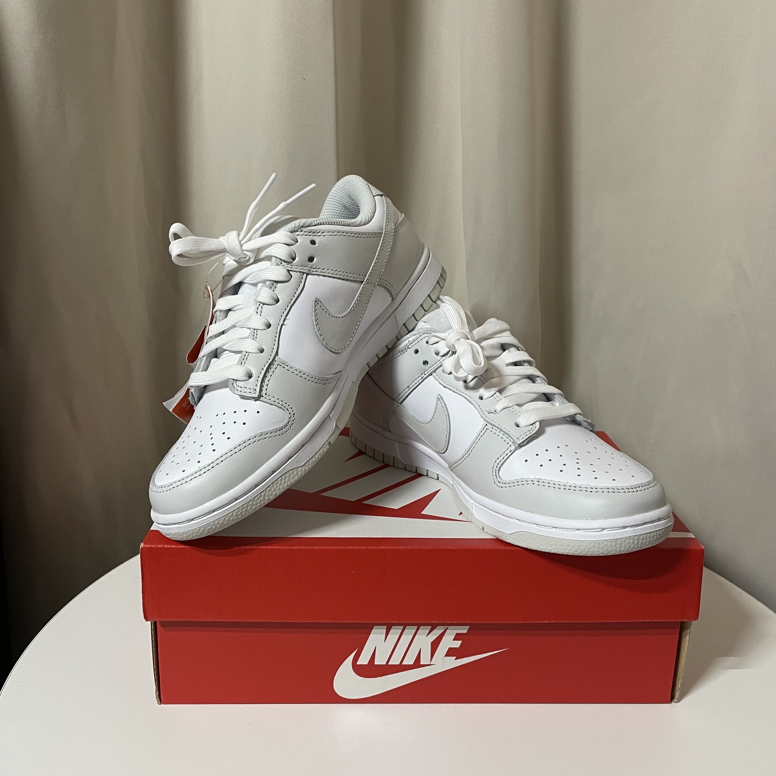 (W) Nike Dunk Low Photon Dust 착용 스타일 - 1