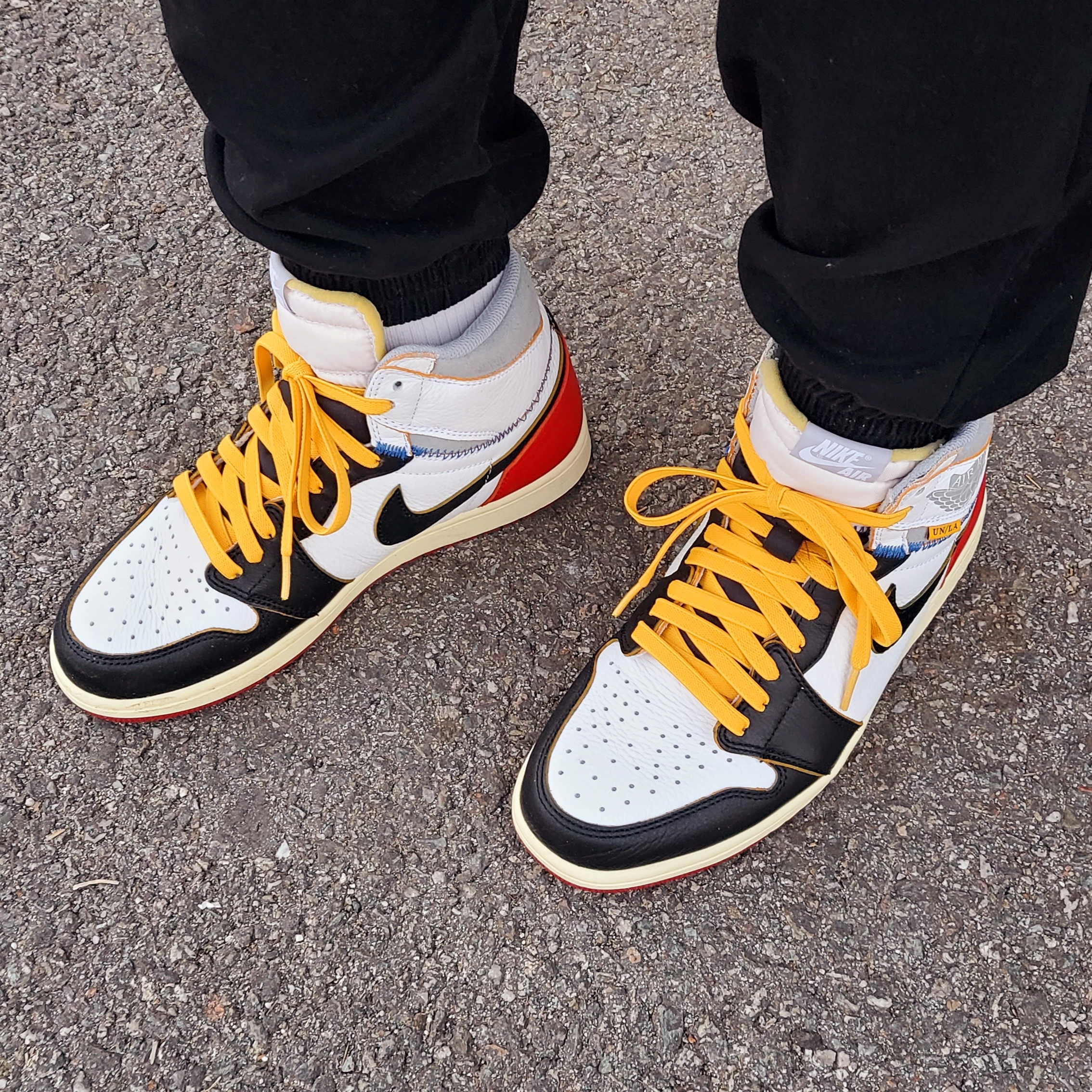 Jordan 1 x Union Retro High Black Toe 착용 스타일 - 5
