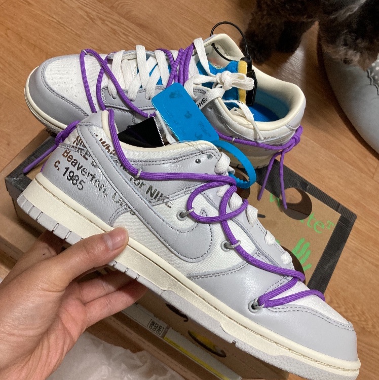 Nike x Off-White Dunk Low The 50 - Lot 47 착용 스타일