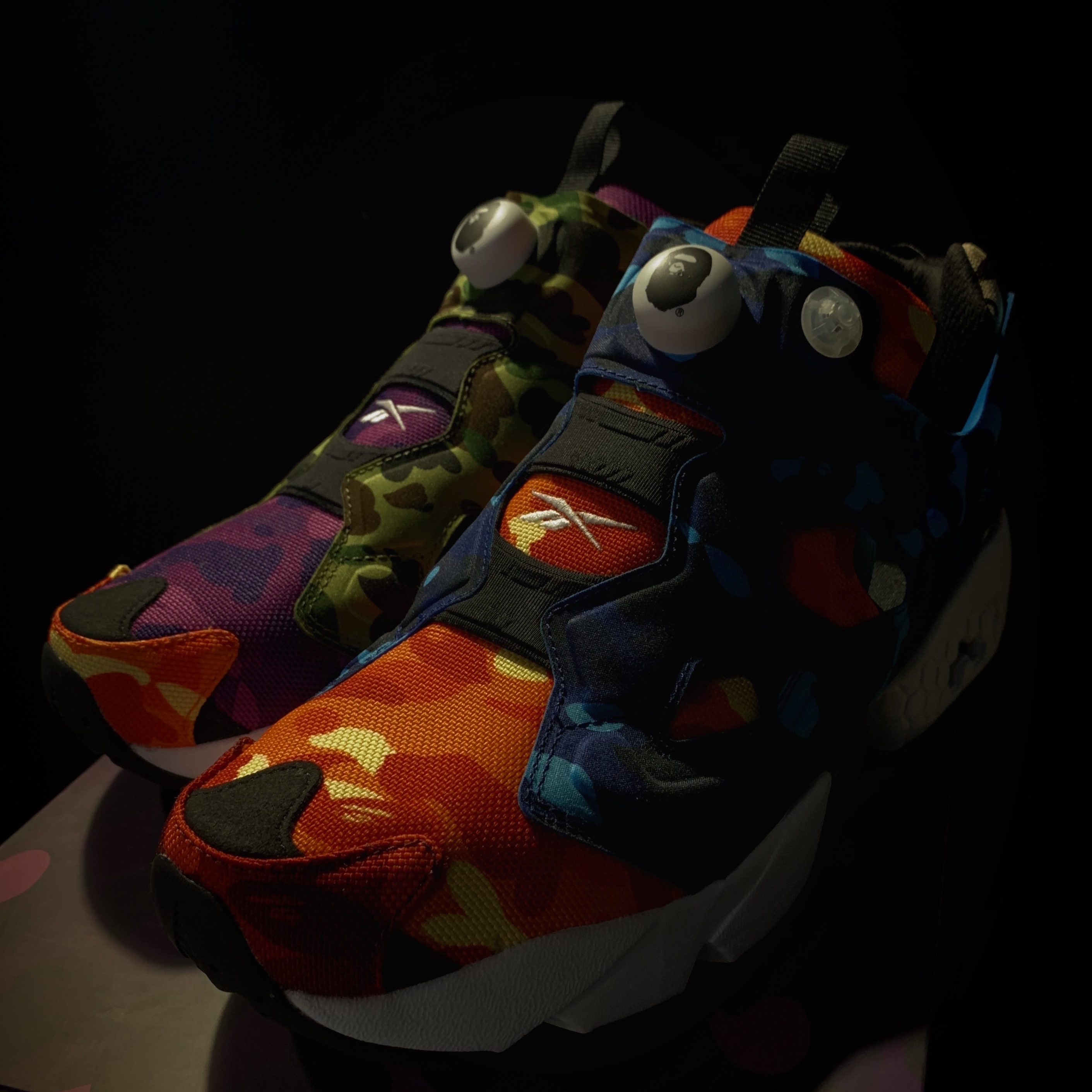 Reebok x BAPE Instapump Fury OG Multi Camo 착용 스타일 - 3