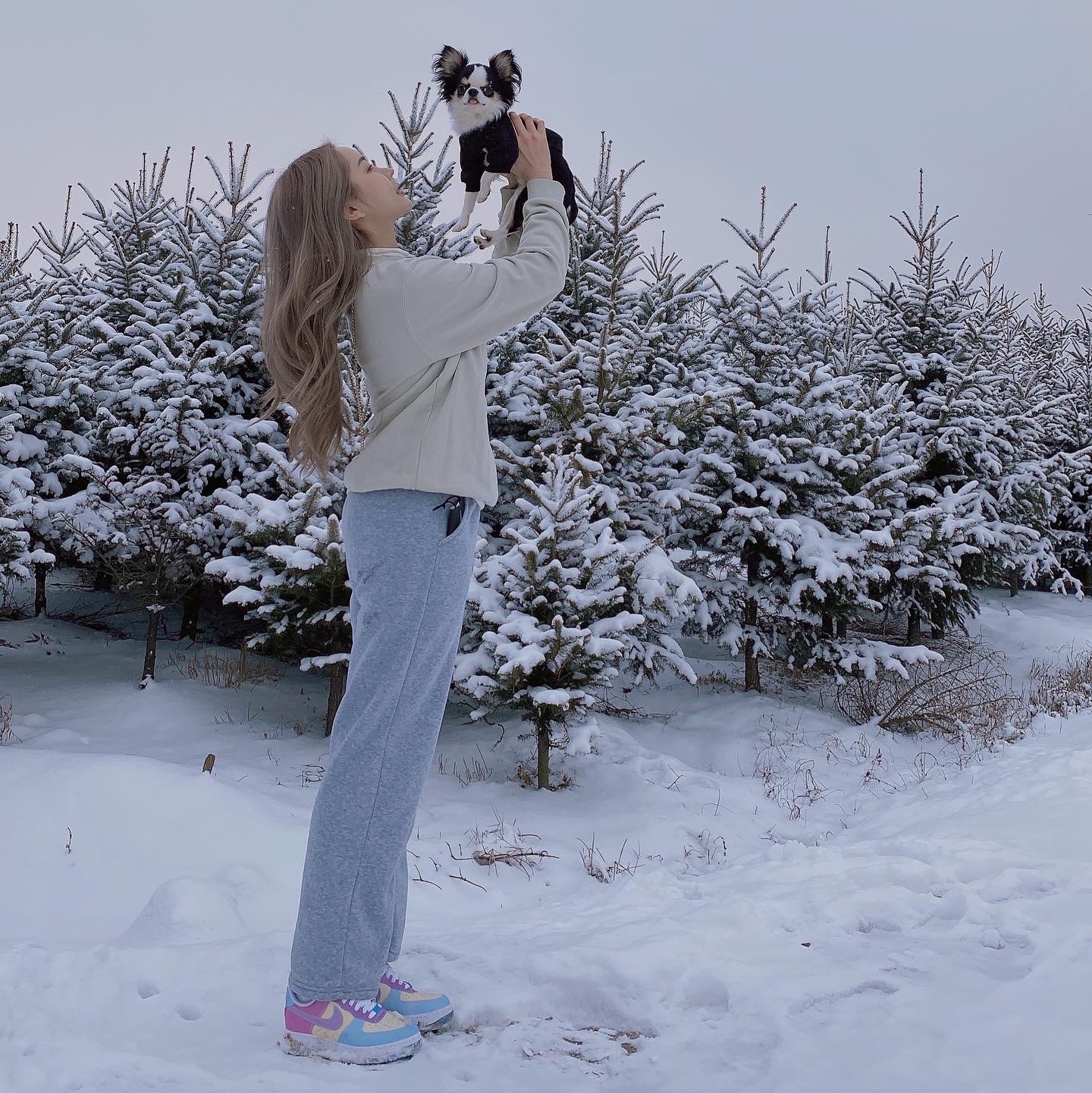 (W) Nike Air Force 1 '07 LX Photochromic 착용 스타일 - 1