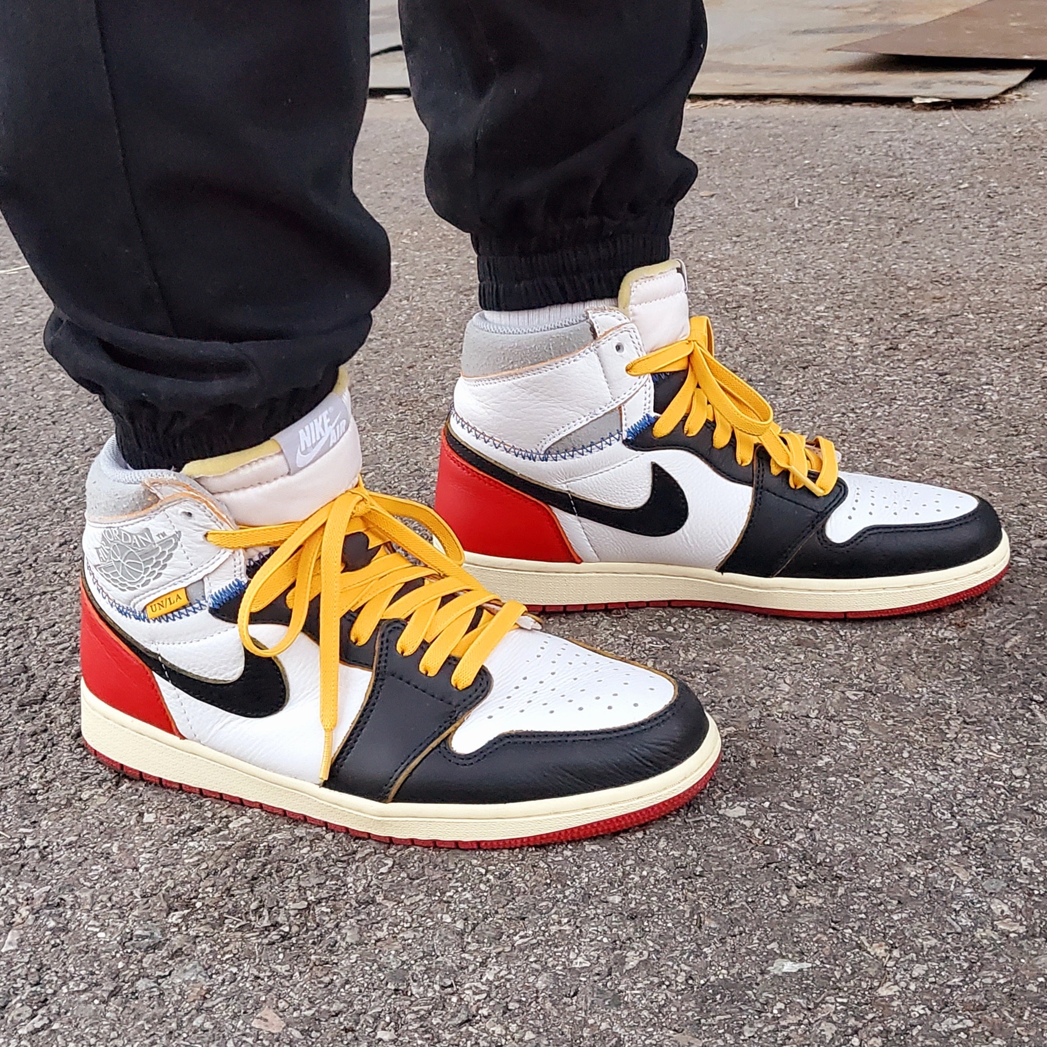 Jordan 1 x Union Retro High Black Toe 착용 스타일 - 3