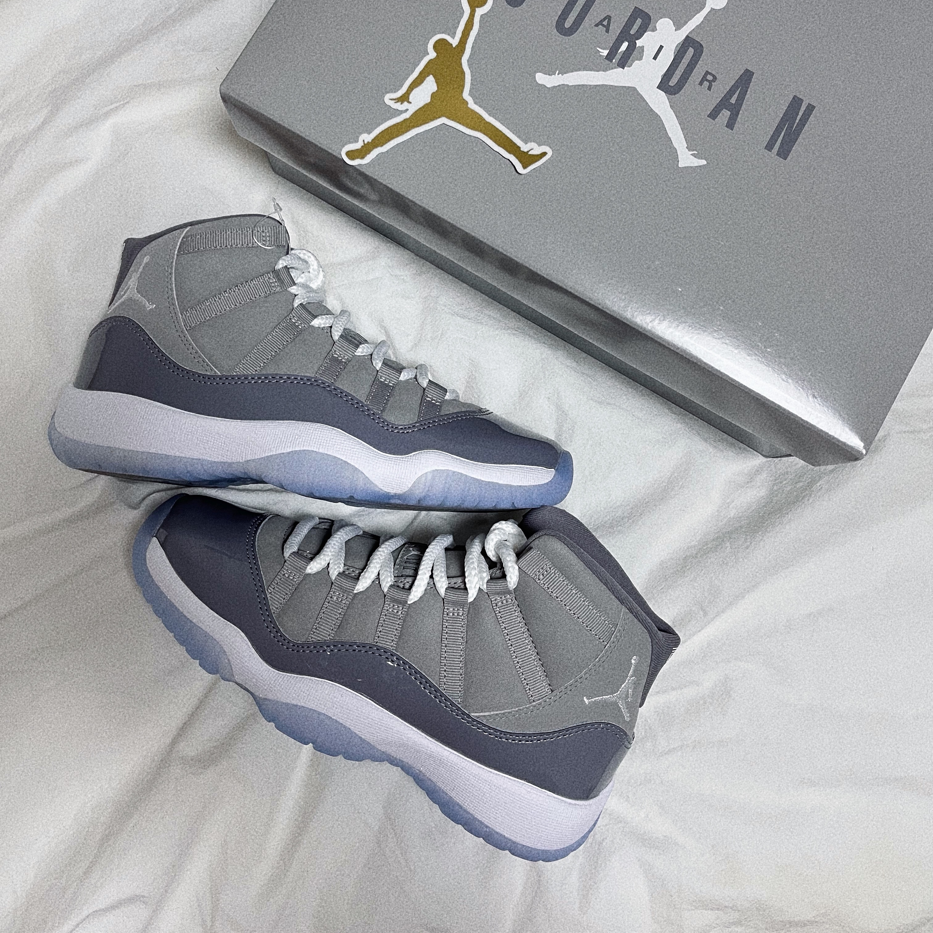 (GS) Jordan 11 Retro Cool Grey 2021 착용 스타일 - 1