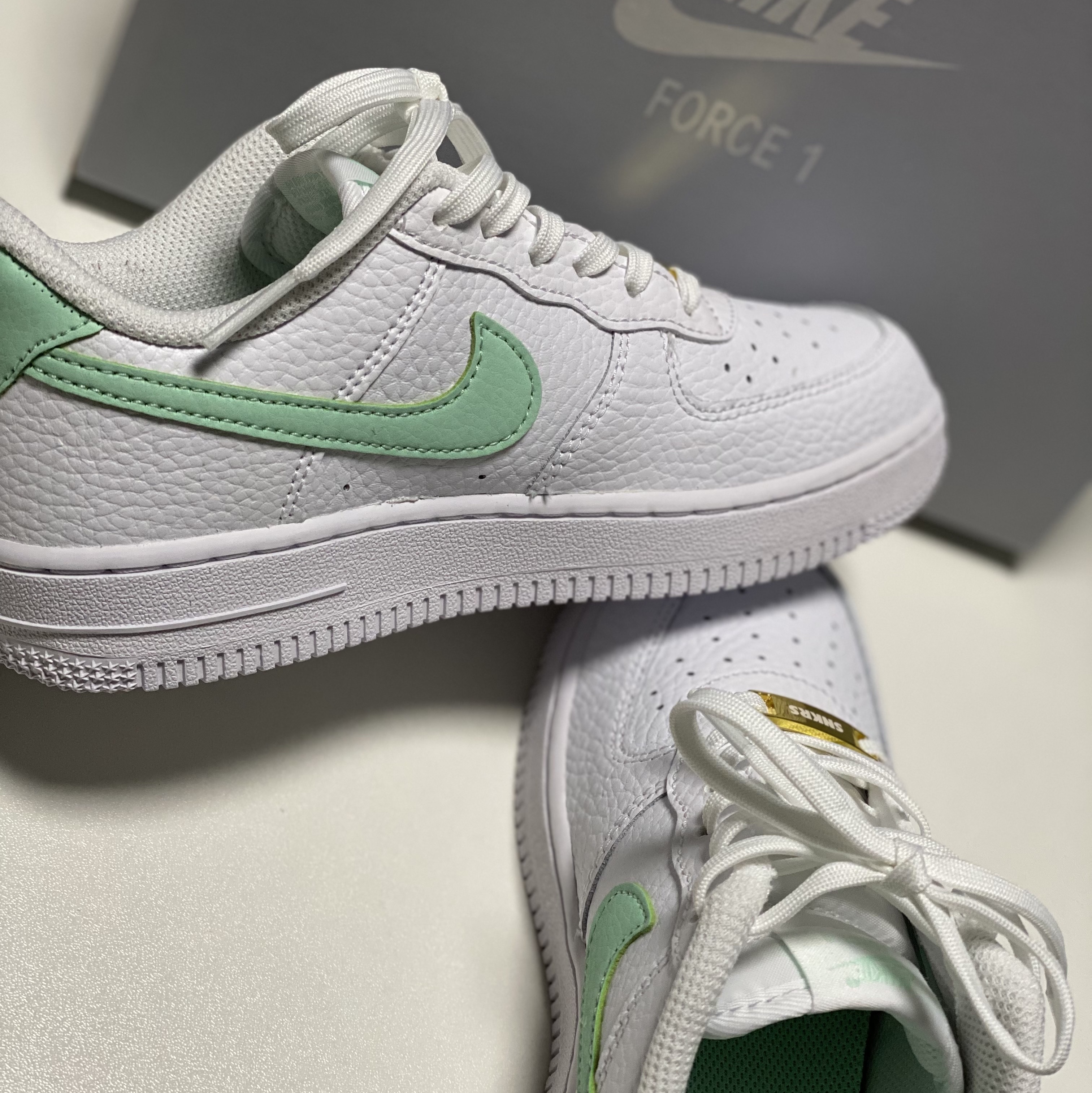 (PS) Nike Force 1 White Mint Foam 착용 스타일