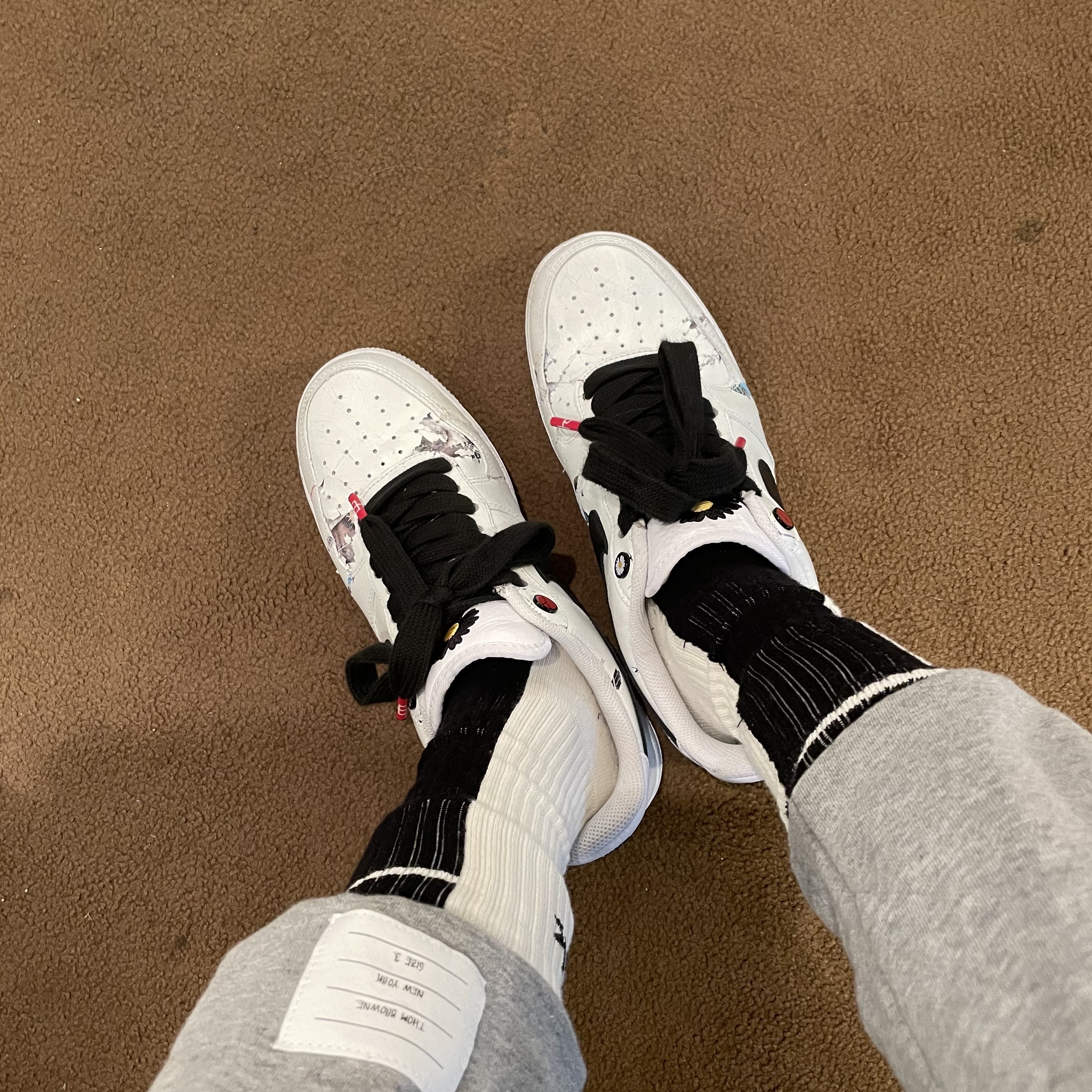 Nike x Peaceminusone Air Force 1 Low Para-Noise 2.0 착용 스타일