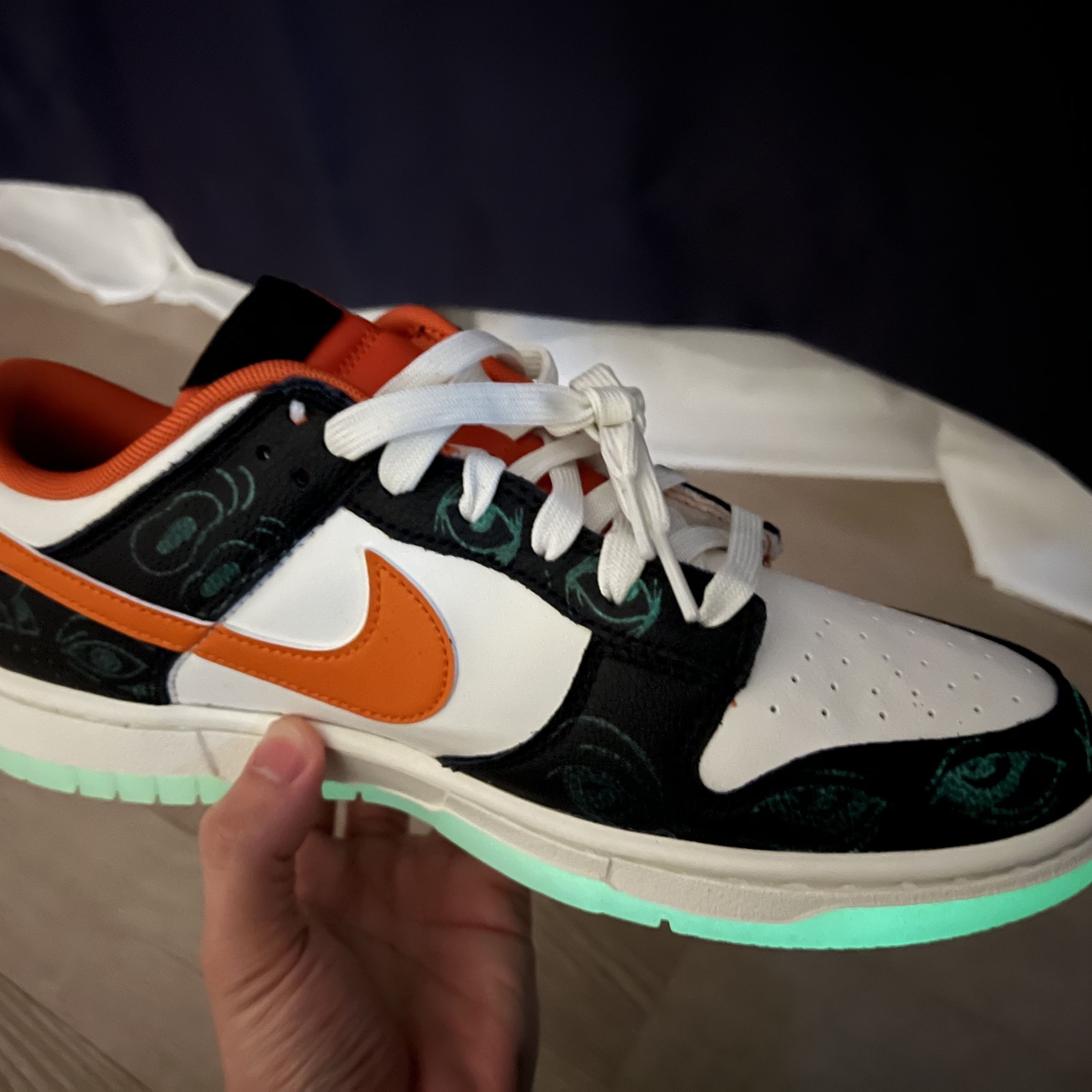 Nike Dunk Low Retro PRM Halloween 착용 스타일 - 1