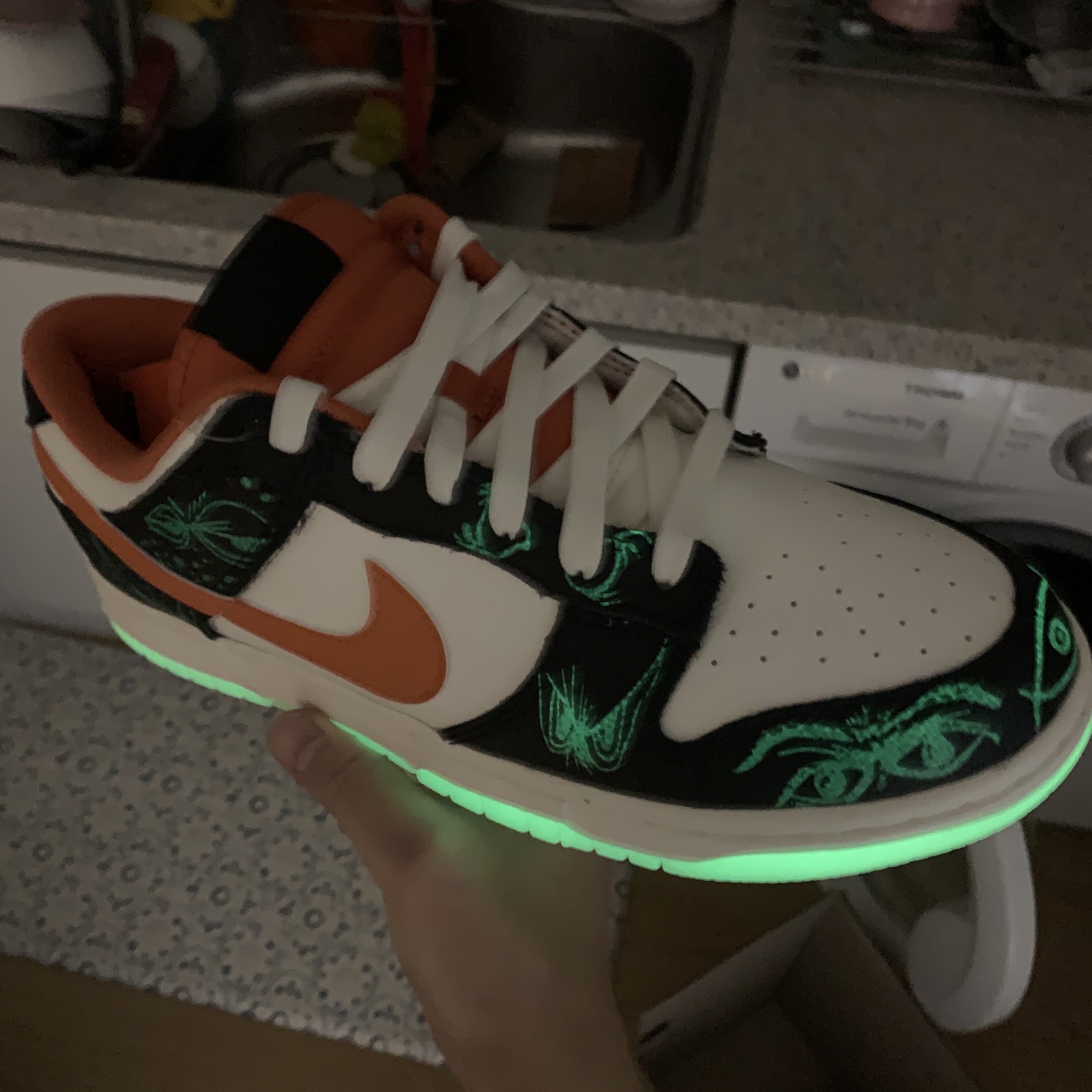 Nike Dunk Low Retro PRM Halloween 착용 스타일 - 2
