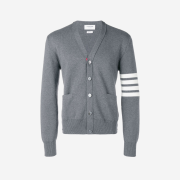 Thom Browne Milano Stitch 4-Bar Cardigan Medium Grey