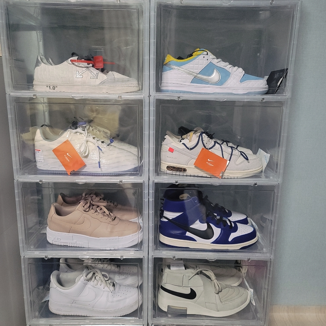 Nike x FTC SB Dunk Low Pro QS Lagoon Pulse, Nike x Off-White Dunk Low The 50 - Lot 18 착용 스타일