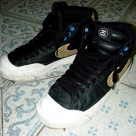Nike x Stussy All Court Mid Black 착용 스타일