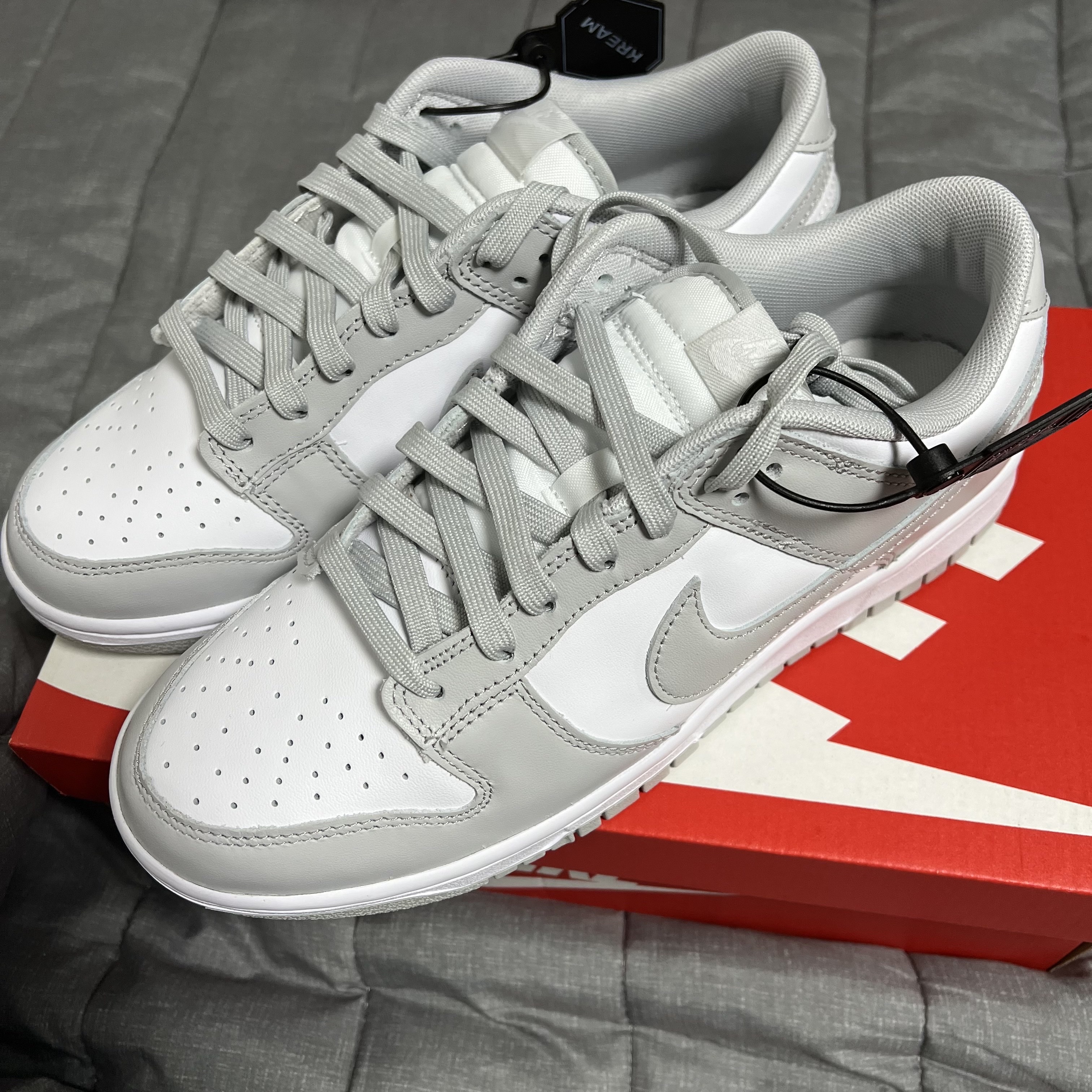 Nike Dunk Low Retro Grey Fog 착용 스타일 - 3