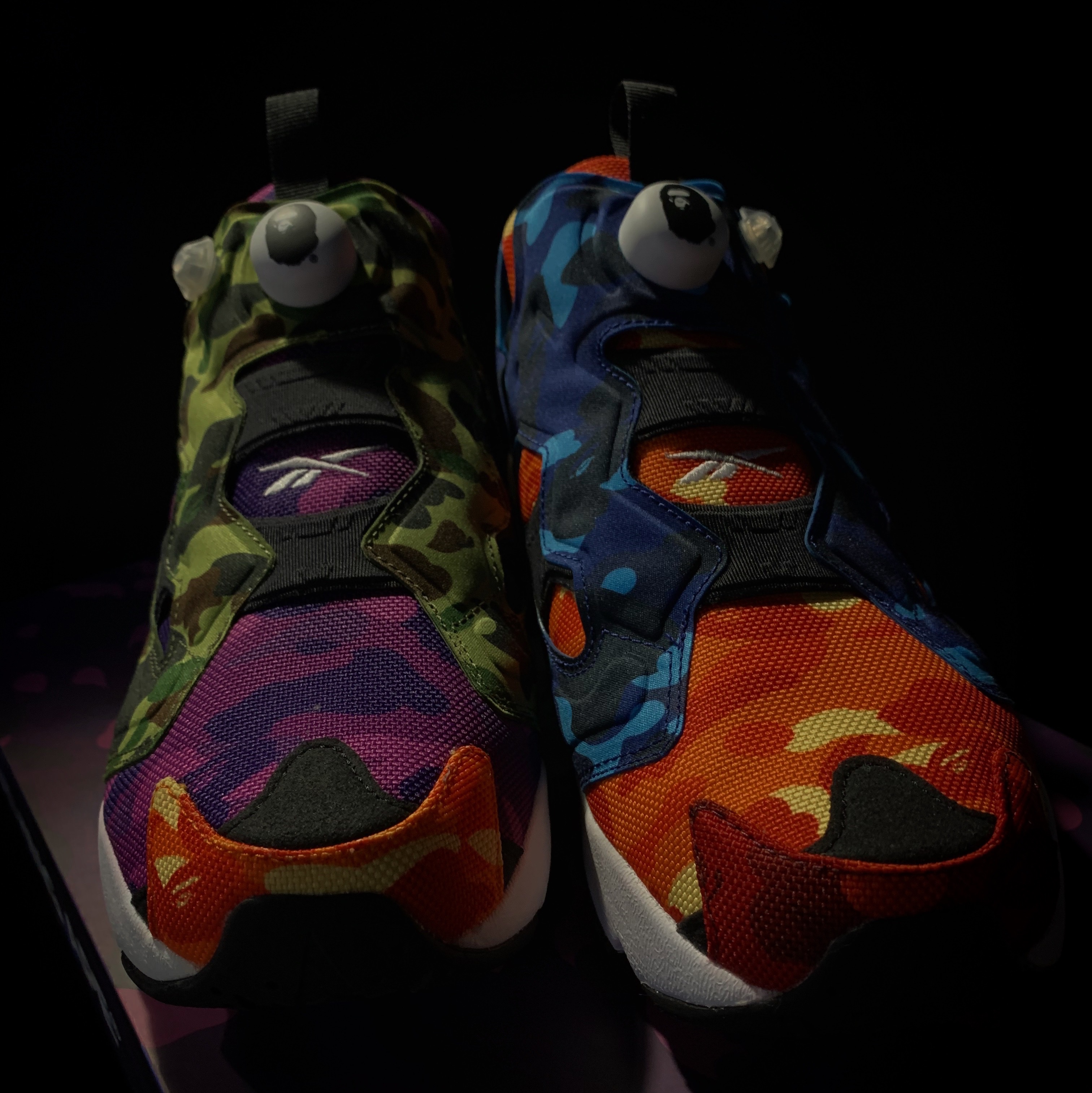 Reebok x BAPE Instapump Fury OG Multi Camo 착용 스타일 - 4