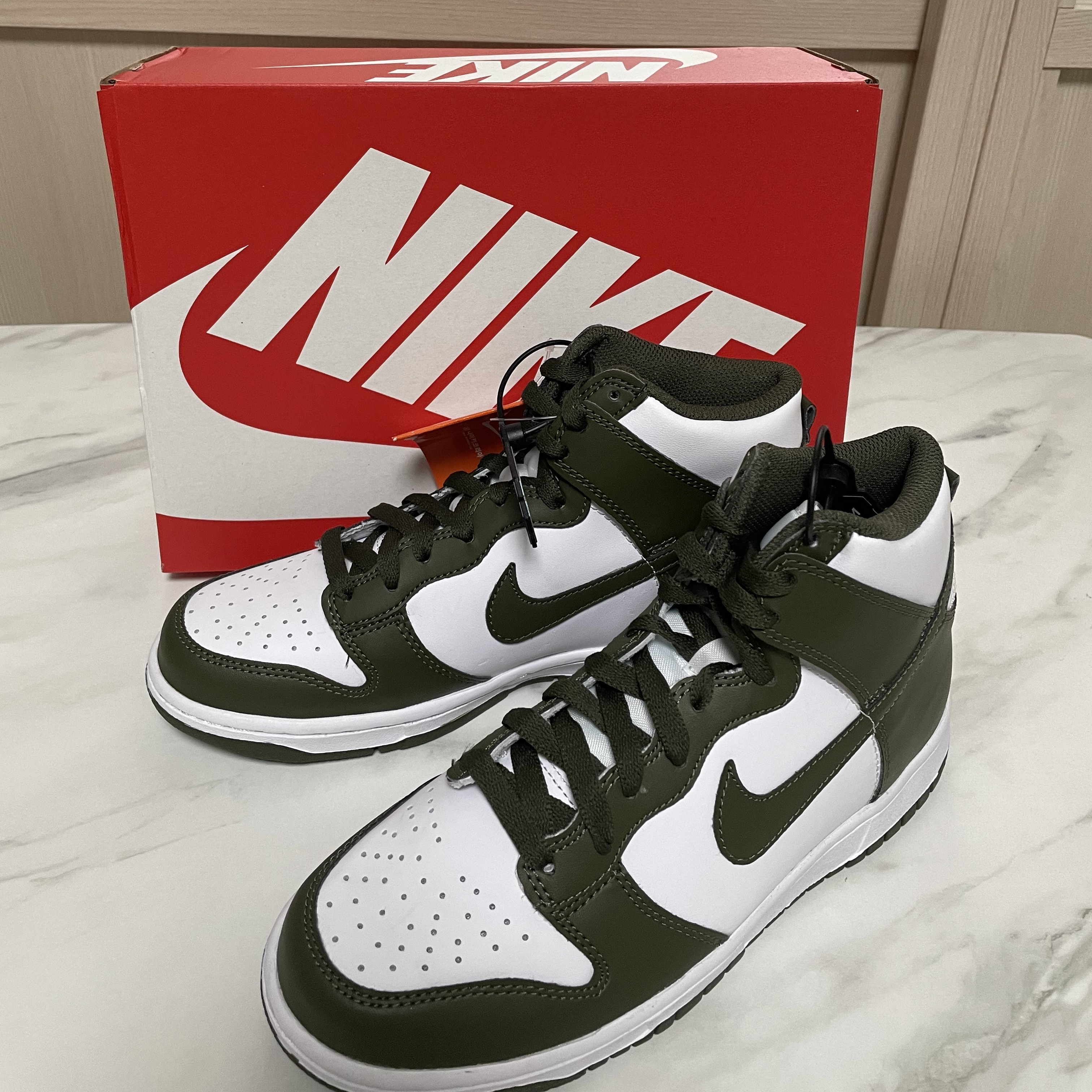 (GS) Nike Dunk High Cargo Khaki 착용 스타일