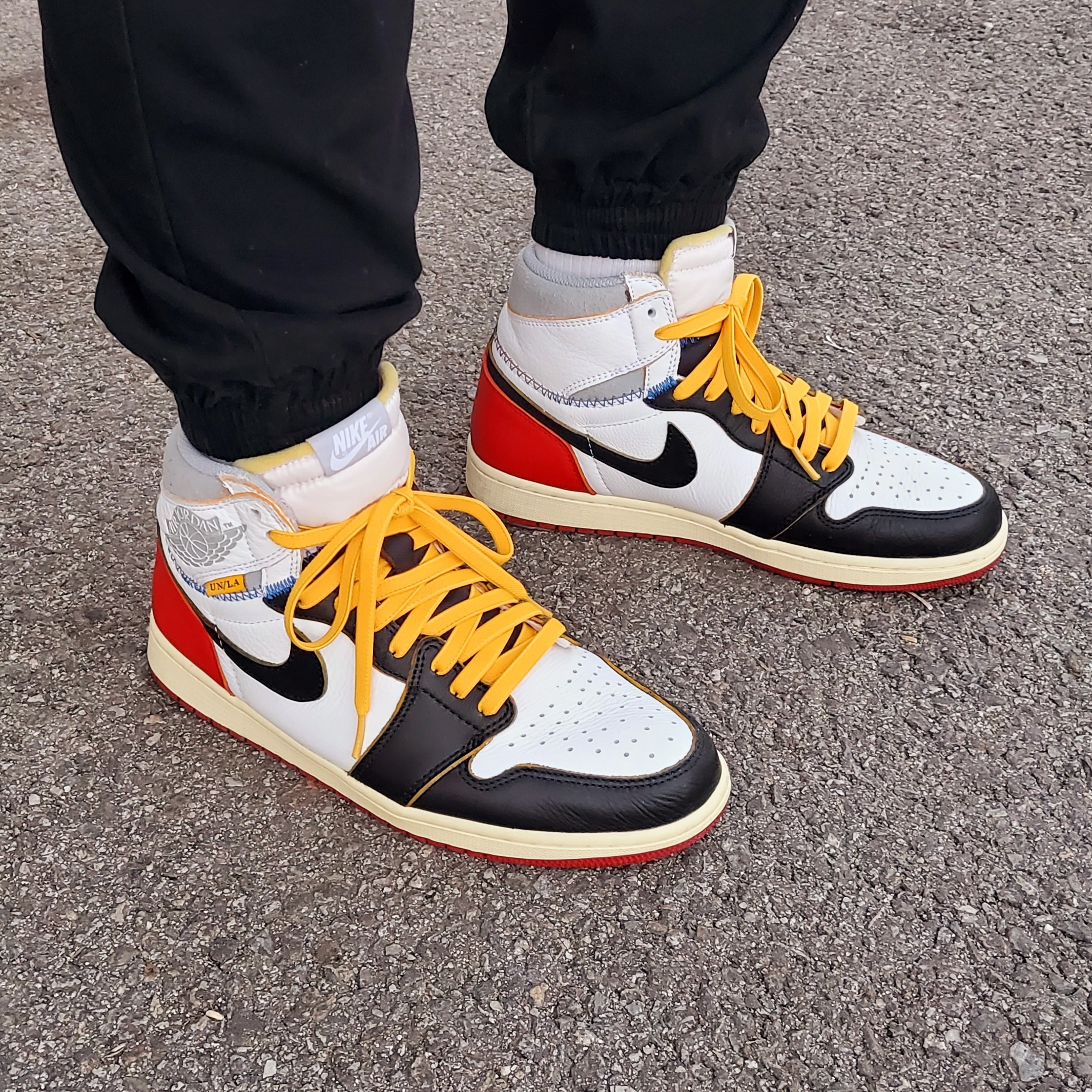 Jordan 1 x Union Retro High Black Toe 착용 스타일 - 4