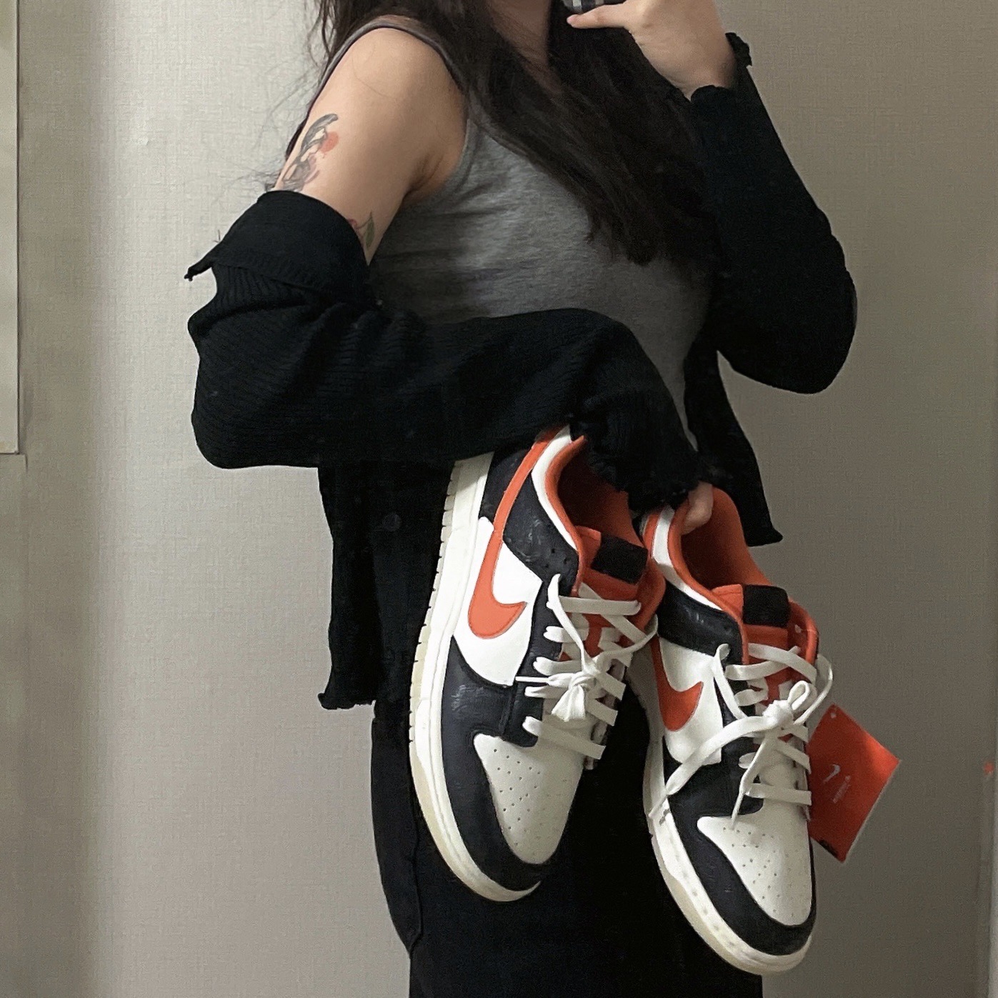 Nike Dunk Low Retro PRM Halloween 착용 스타일 - 1