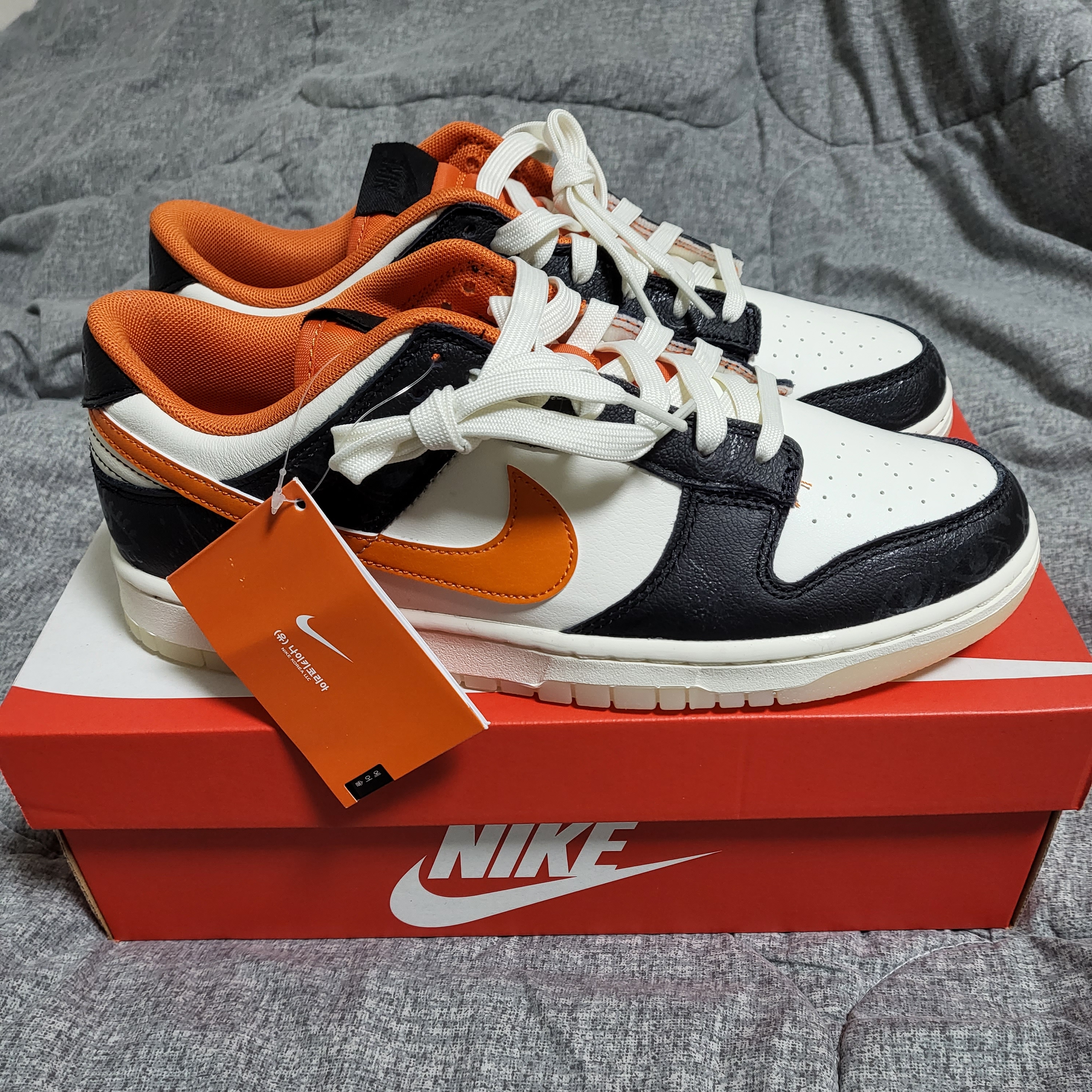 Nike Dunk Low Retro PRM Halloween 착용 스타일 - 1