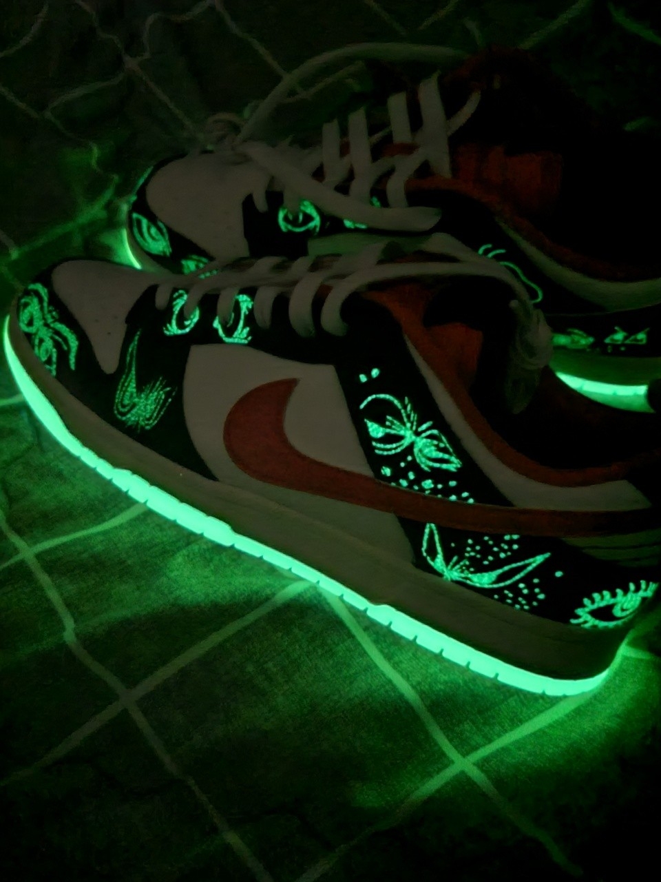 Nike Dunk Low Retro PRM Halloween 착용 스타일 - 2