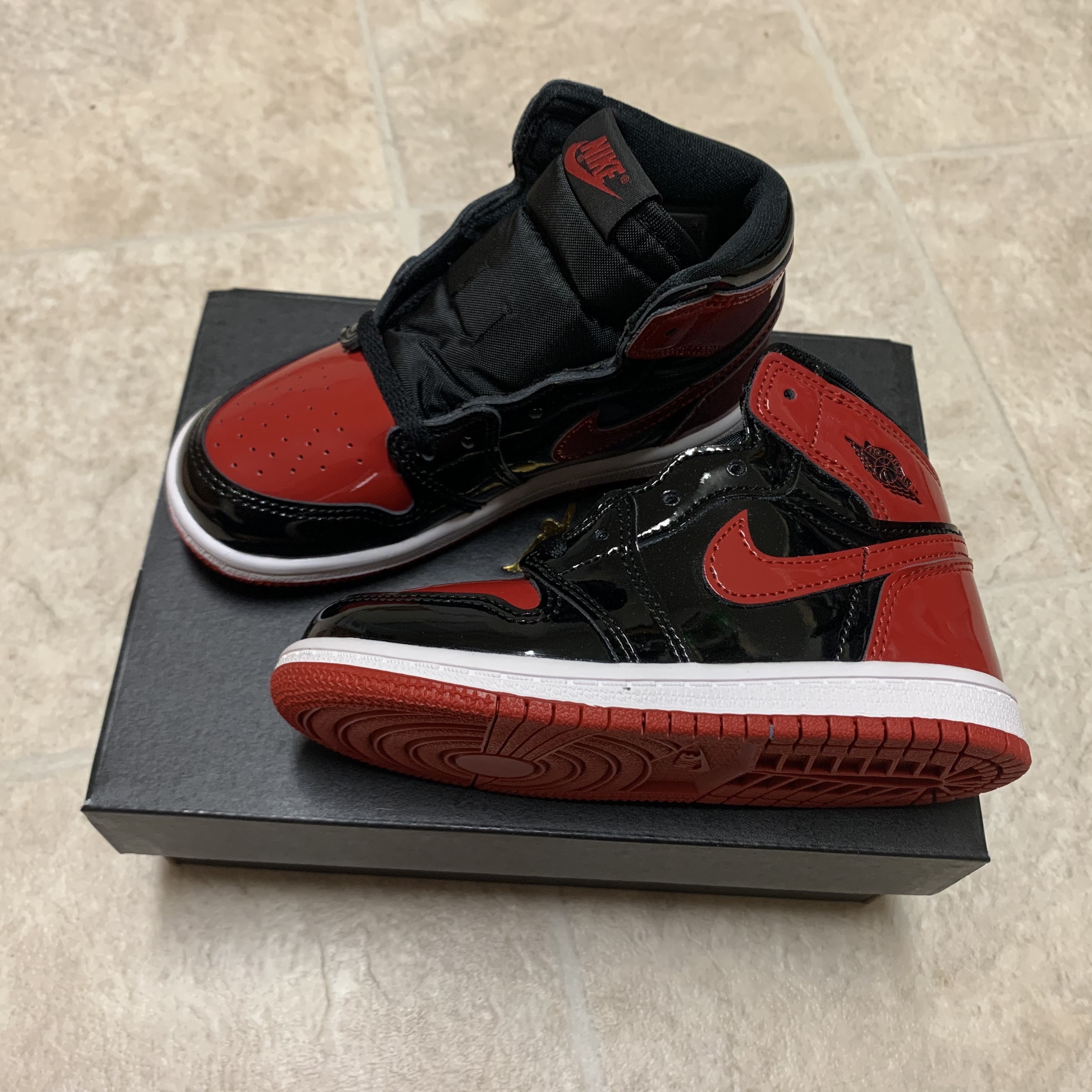 (PS) Jordan 1 Retro High OG Patent Bred 착용 스타일