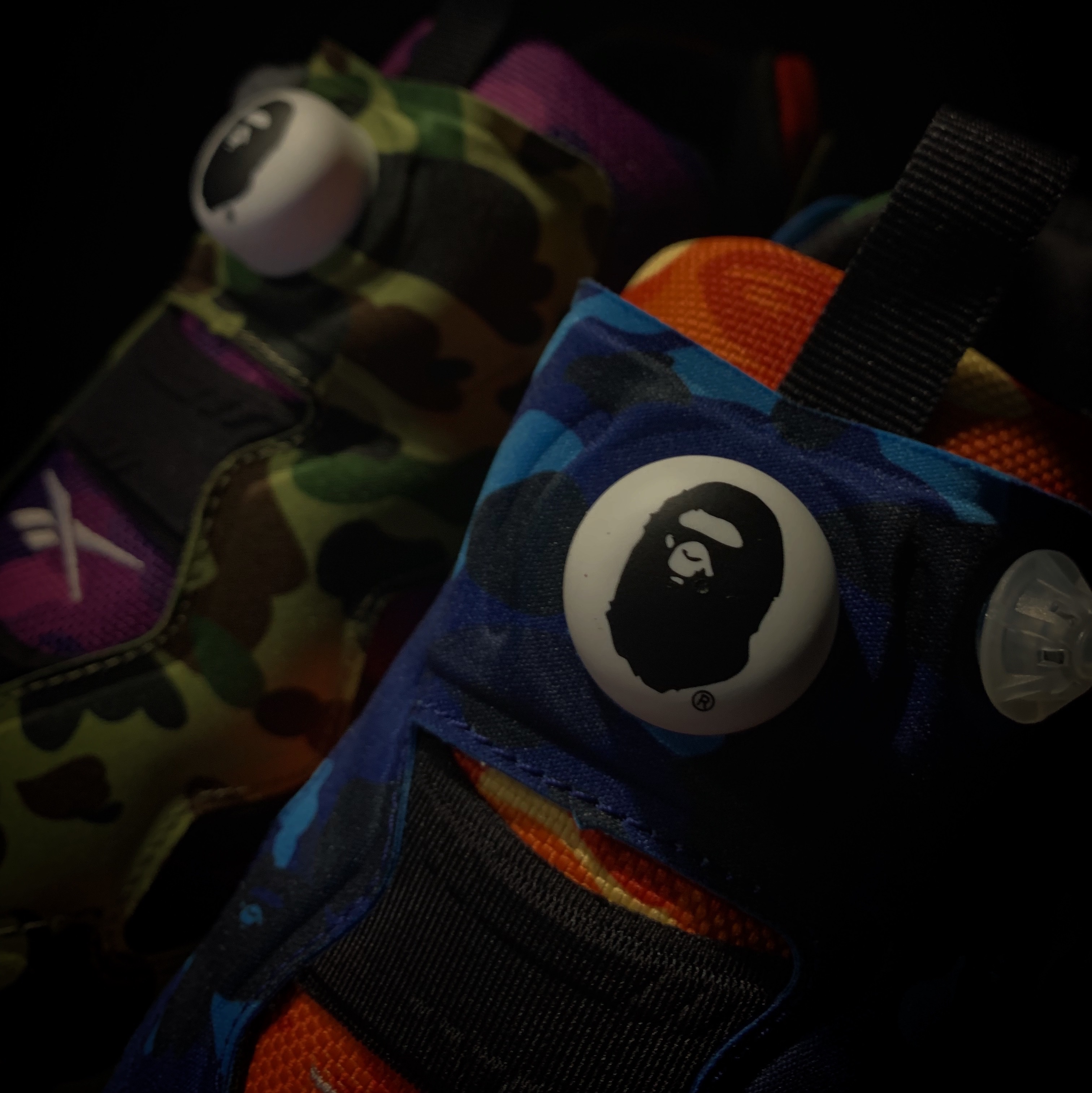 Reebok x BAPE Instapump Fury OG Multi Camo 착용 스타일 - 1