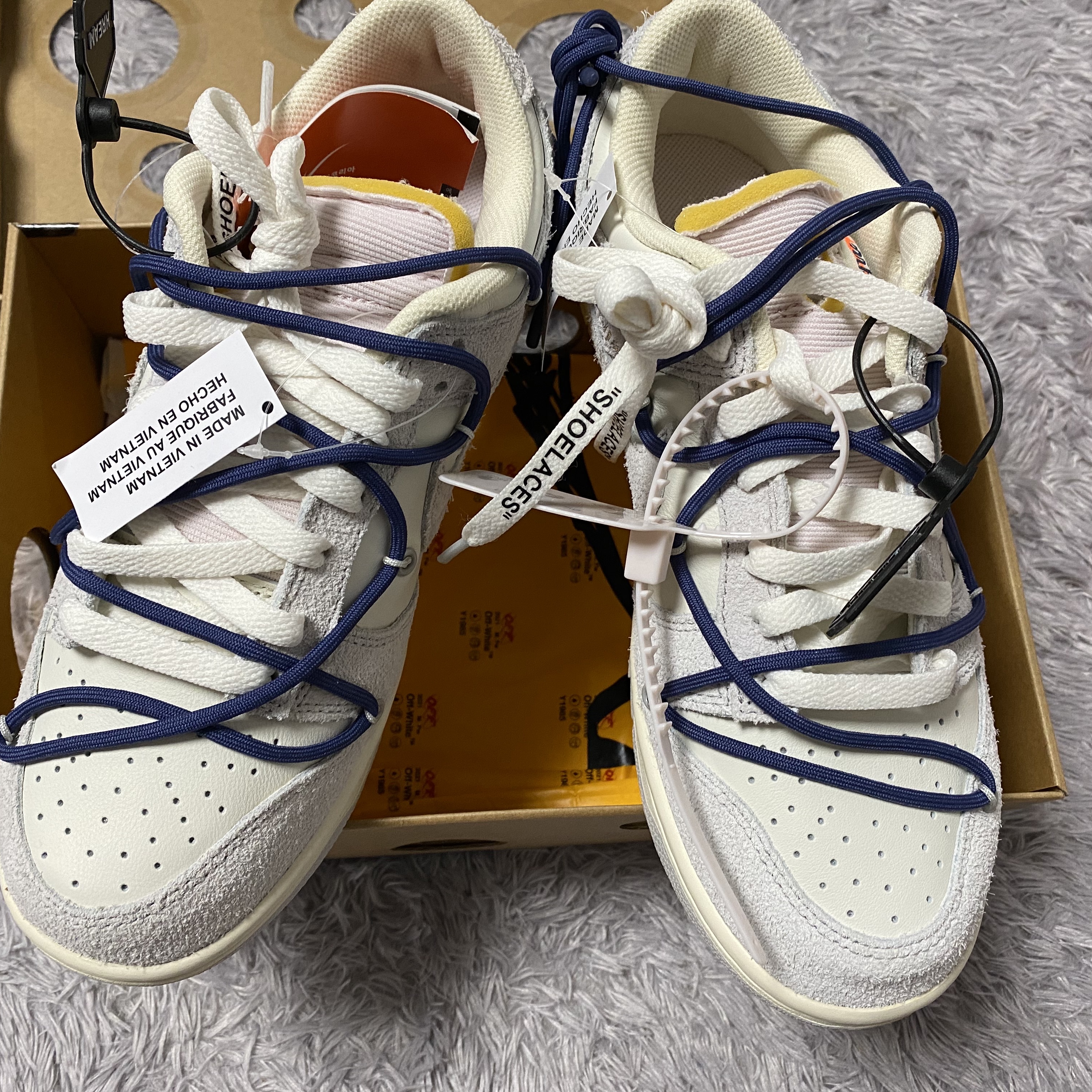 Nike x Off-White Dunk Low The 50 - Lot 18 착용 스타일 - 4