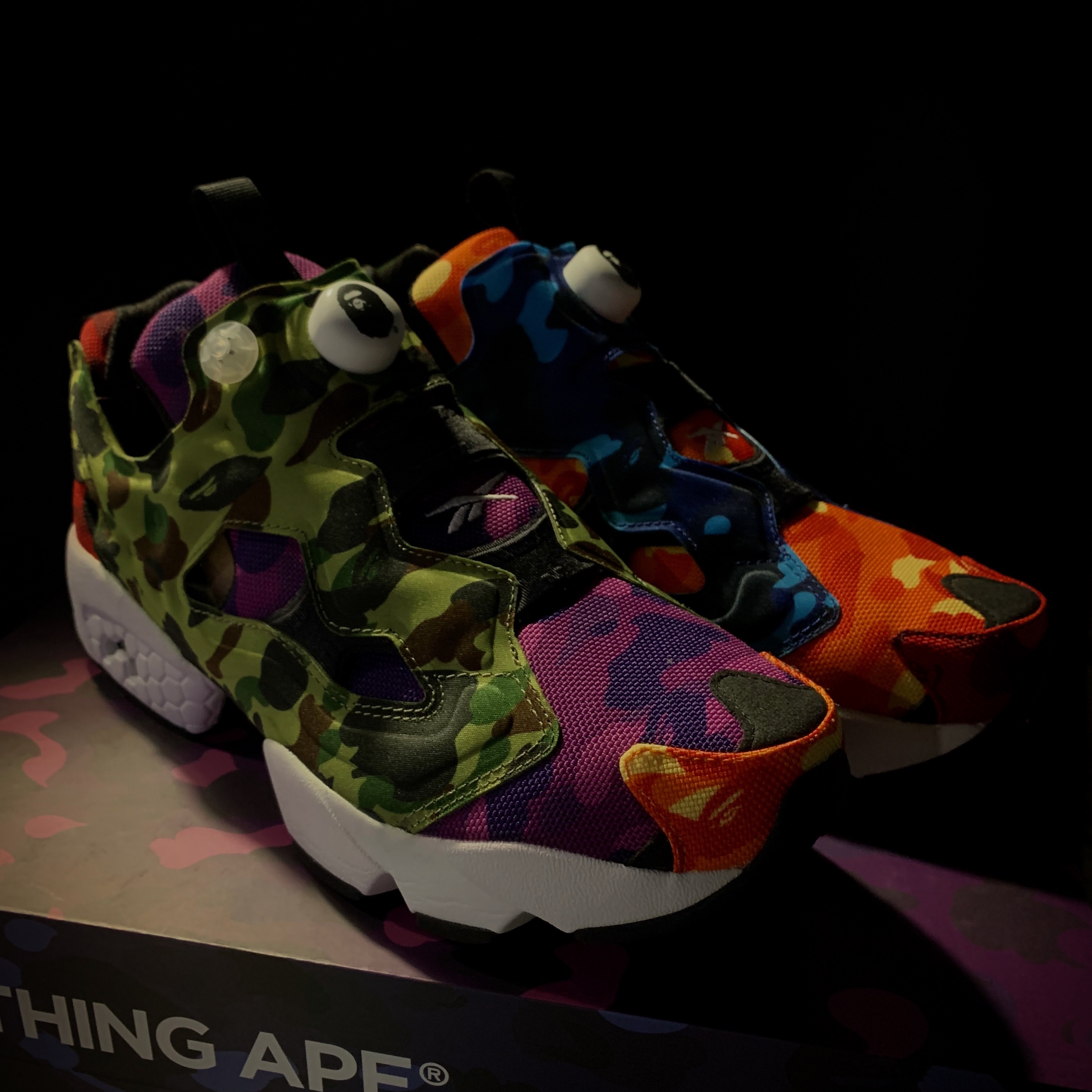 Reebok x BAPE Instapump Fury OG Multi Camo 착용 스타일 - 2