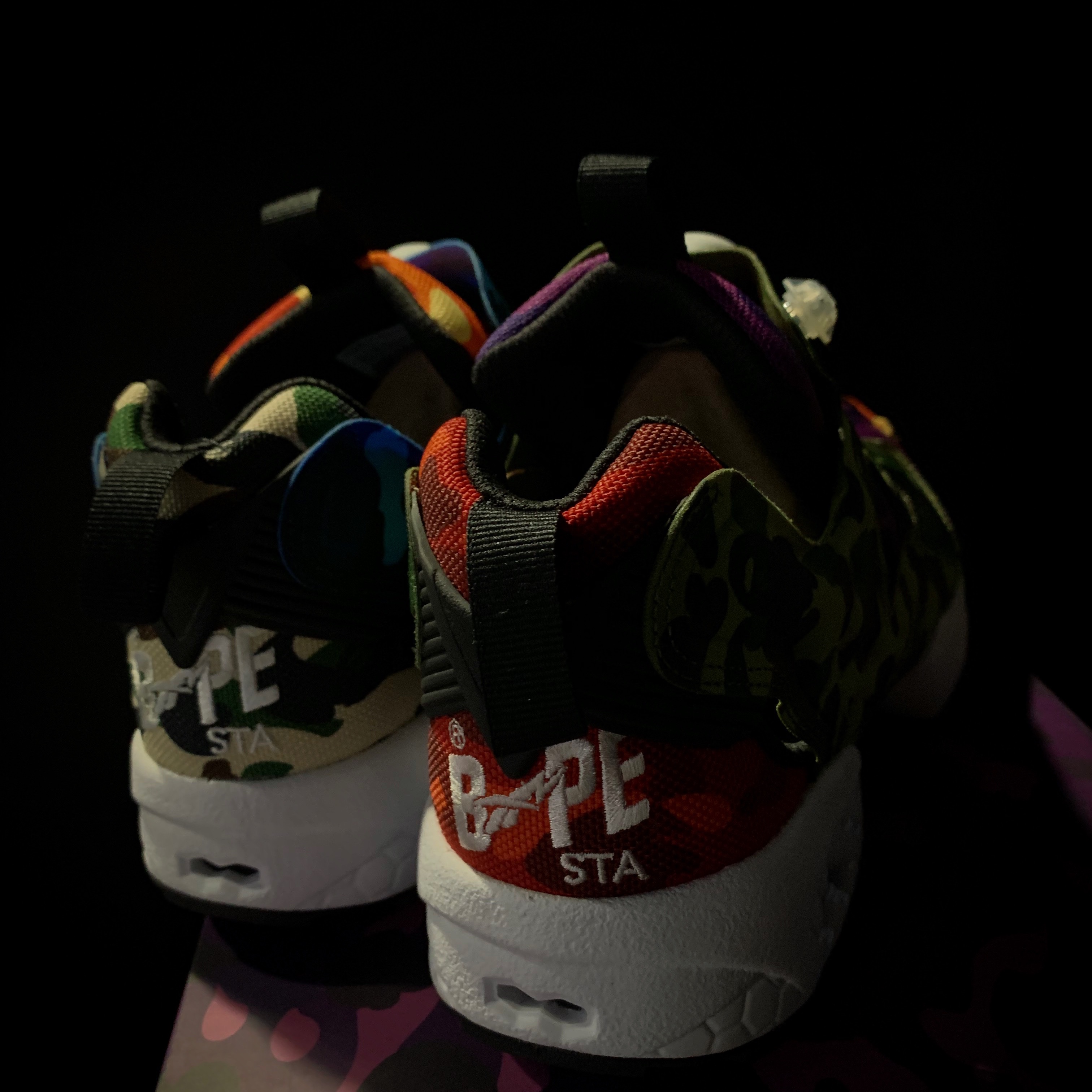 Reebok x BAPE Instapump Fury OG Multi Camo 착용 스타일 - 5