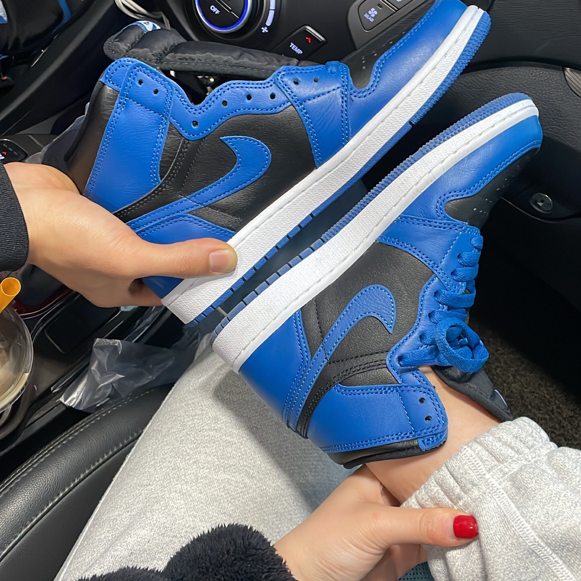 (GS) Jordan 1 Retro High OG Dark Marina Blue, Jordan 1 Retro High OG Dark Marina Blue 착용 스타일