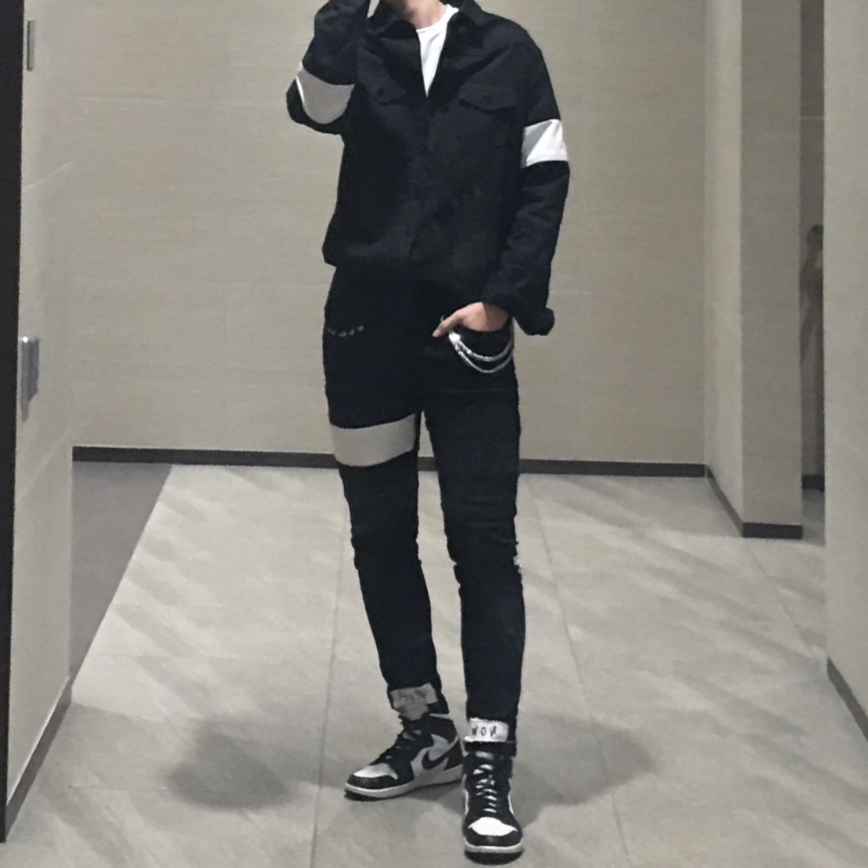 Jordan 1 Retro High OG Black White 2014 착용 스타일