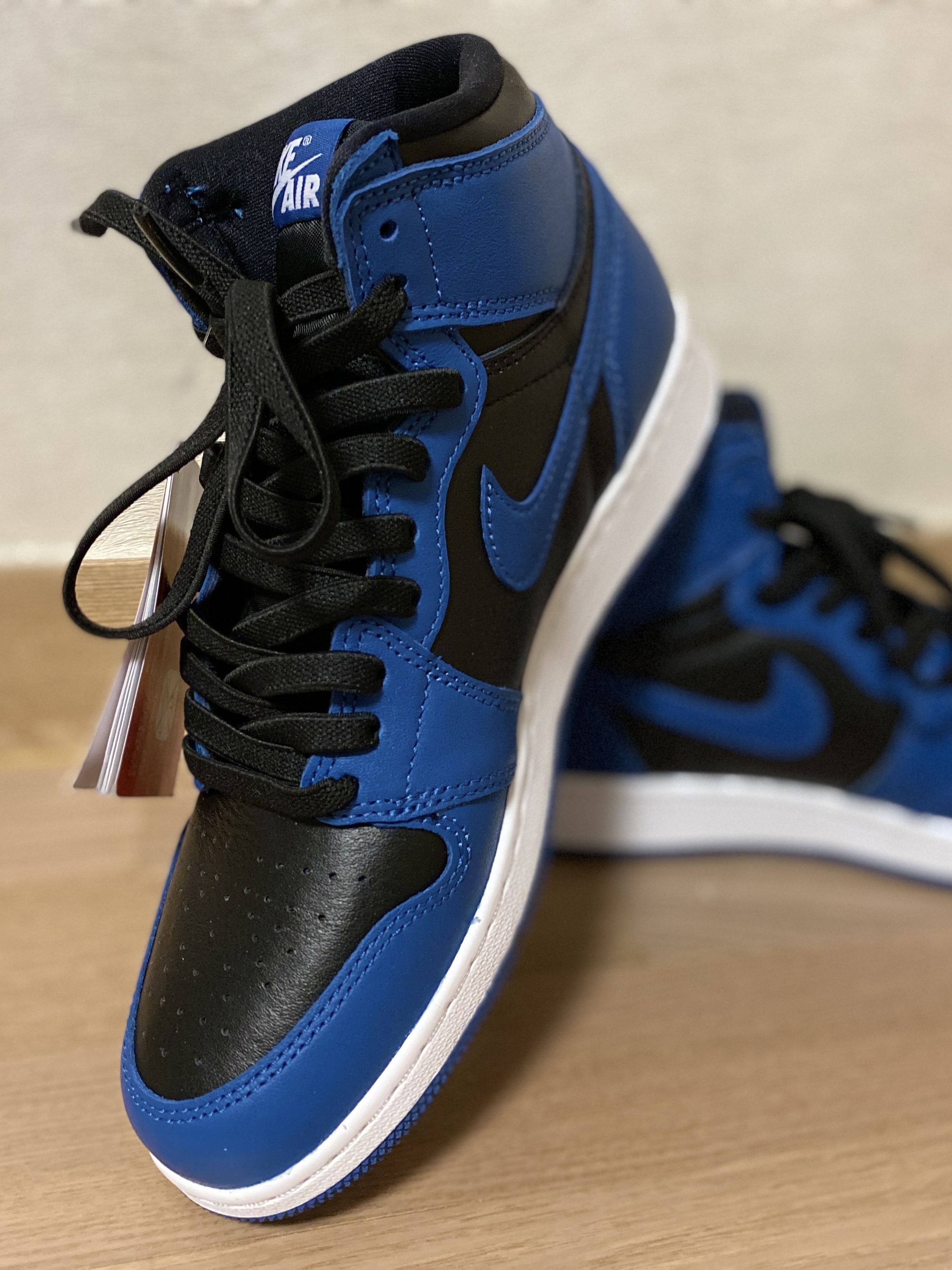 Jordan 1 Retro High OG Dark Marina Blue, (GS) Jordan 1 Retro High OG Dark Marina Blue 착용 스타일 - 2