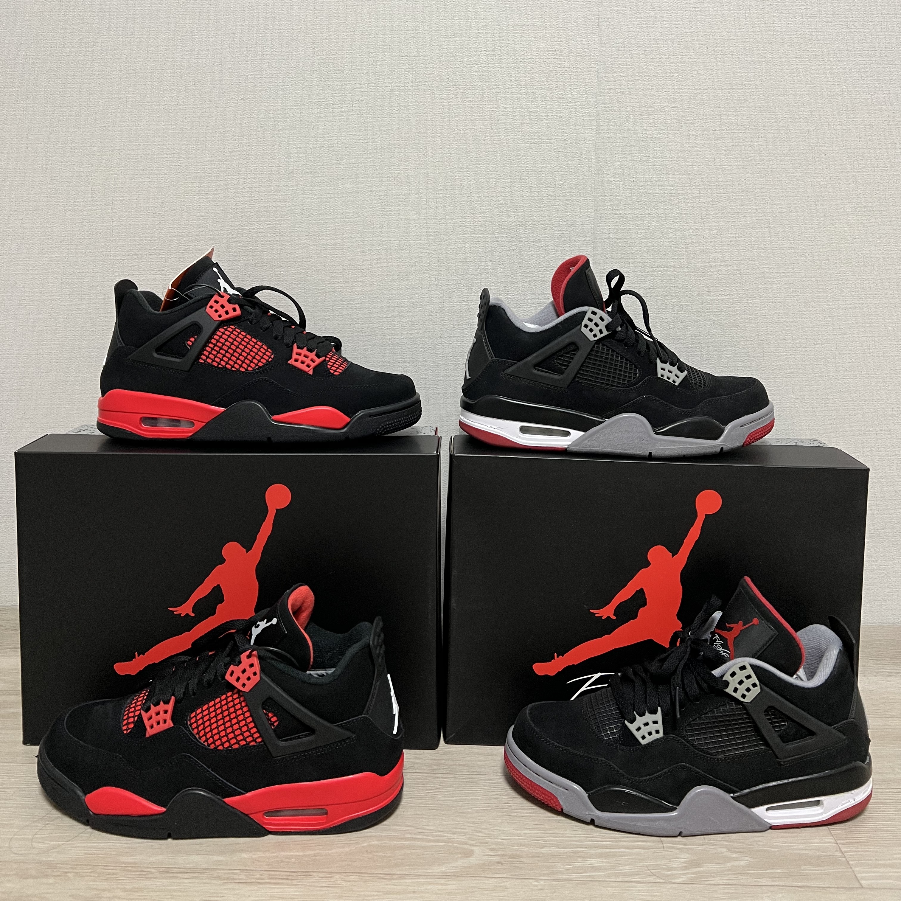 Jordan 4 Retro Crimson, Jordan 4 Retro Black Cement 2012 착용 스타일 - 1