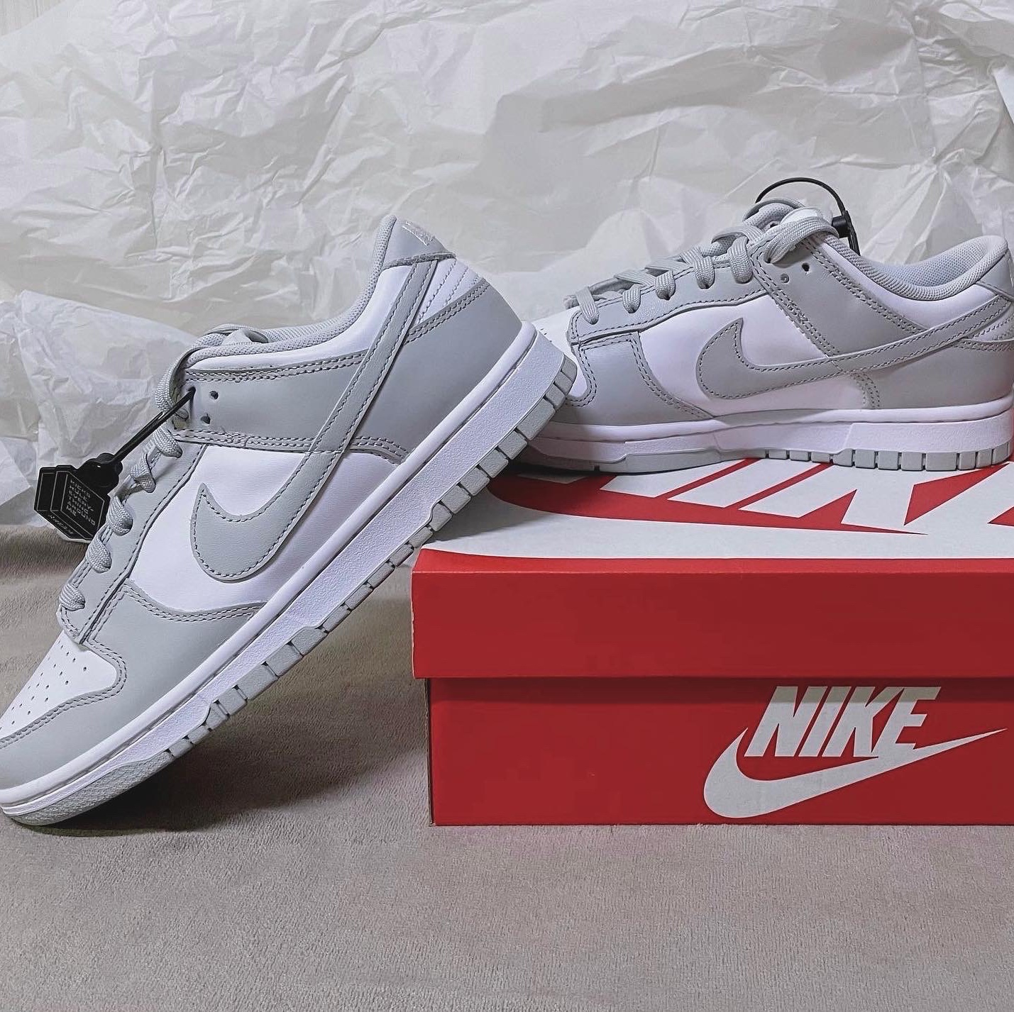 Nike Dunk Low Retro Grey Fog 착용 스타일