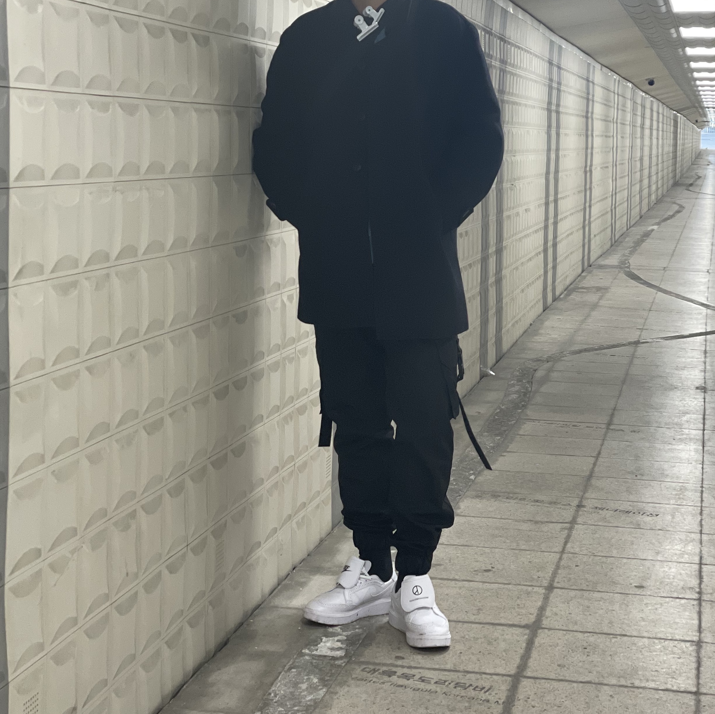 Nike x Peaceminusone Kwondo1 White 착용 스타일 - 1