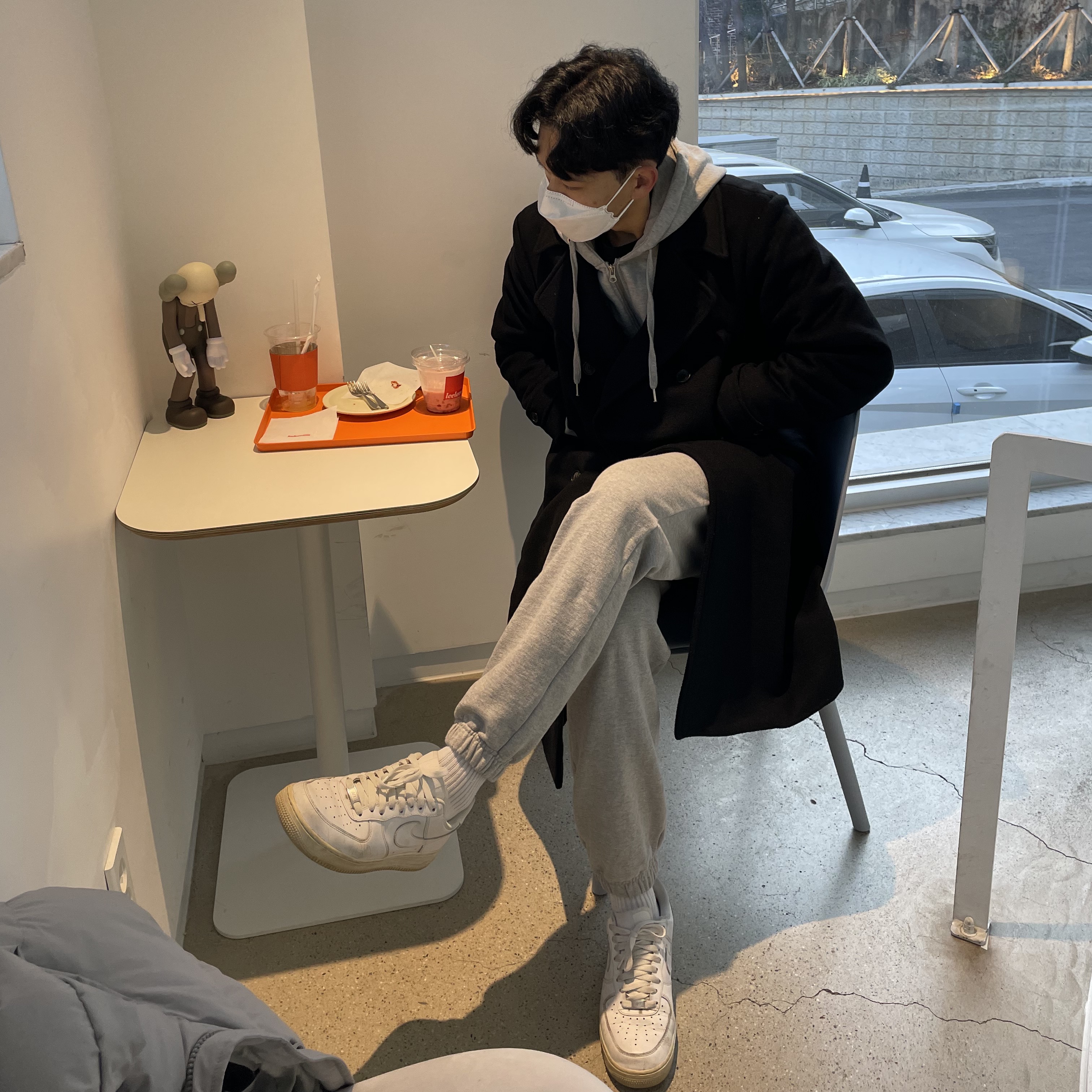 Nike Air Force 1 '07 Low White, (W) Nike Air Force 1 '07 Low White 착용 스타일
