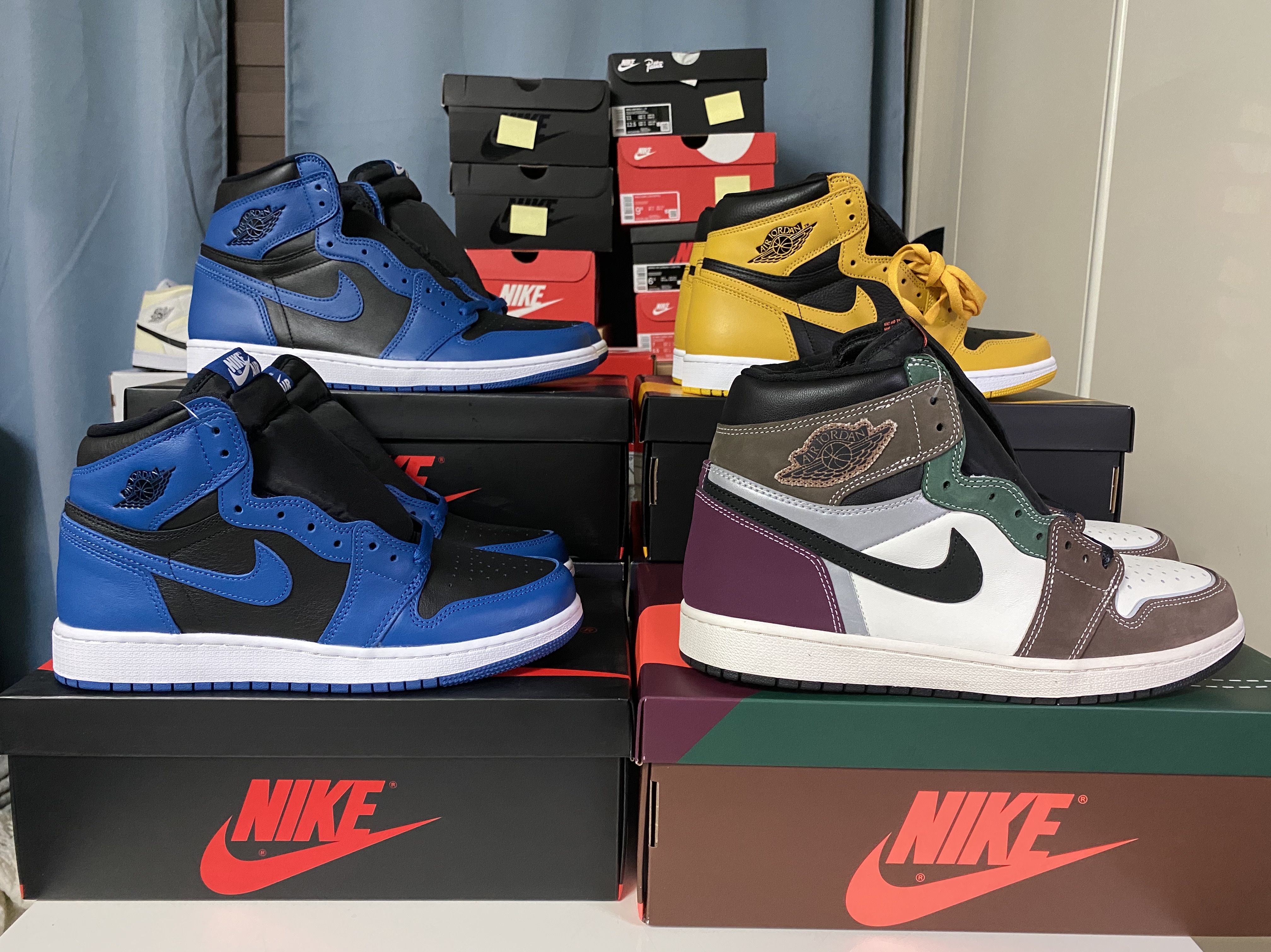 Jordan 1 Retro High OG Dark Marina Blue, (GS) Jordan 1 Retro High OG Dark Marina Blue 착용 스타일 - 2