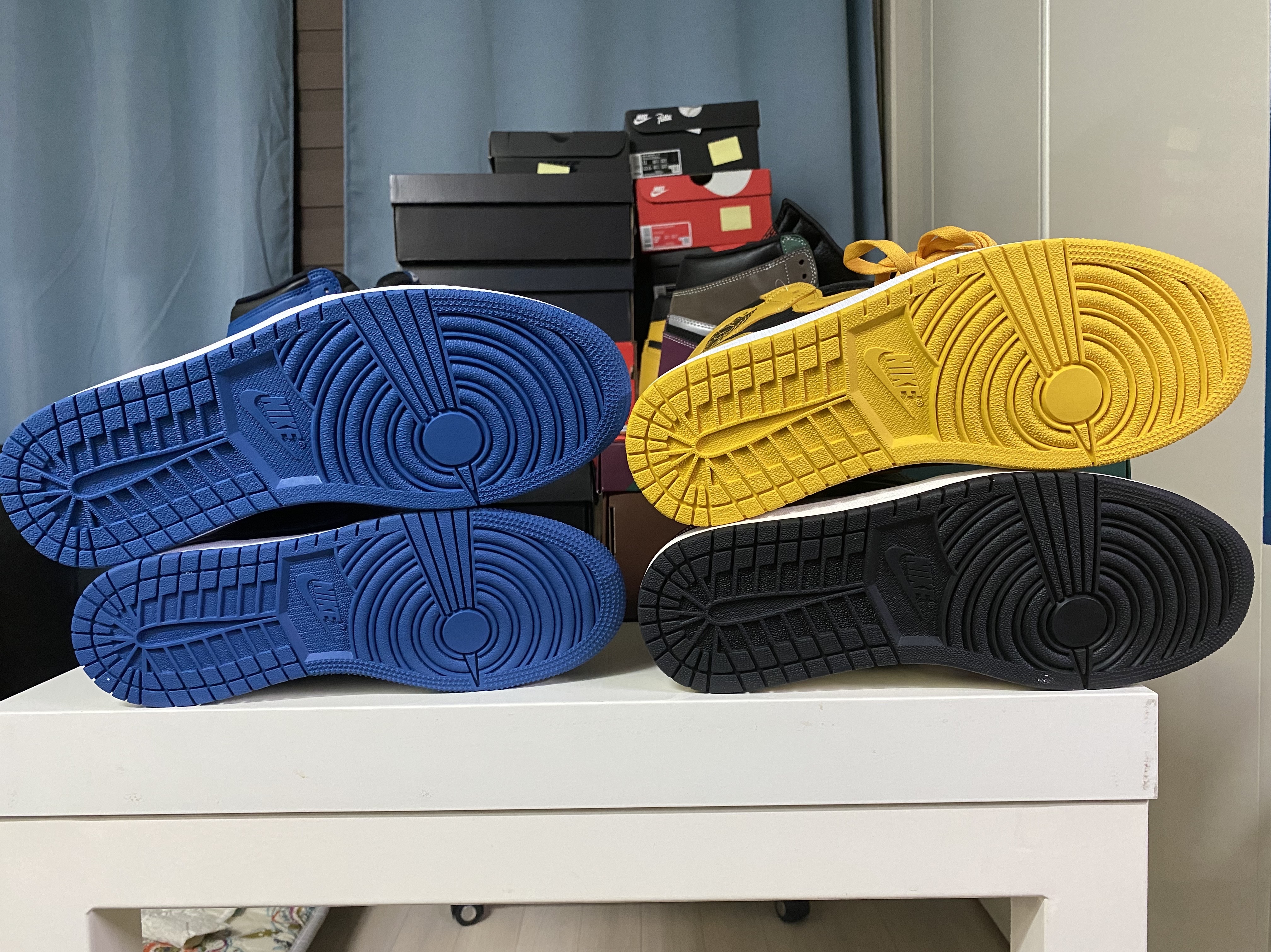 Jordan 1 Retro High OG Dark Marina Blue, (GS) Jordan 1 Retro High OG Dark Marina Blue 착용 스타일 - 1
