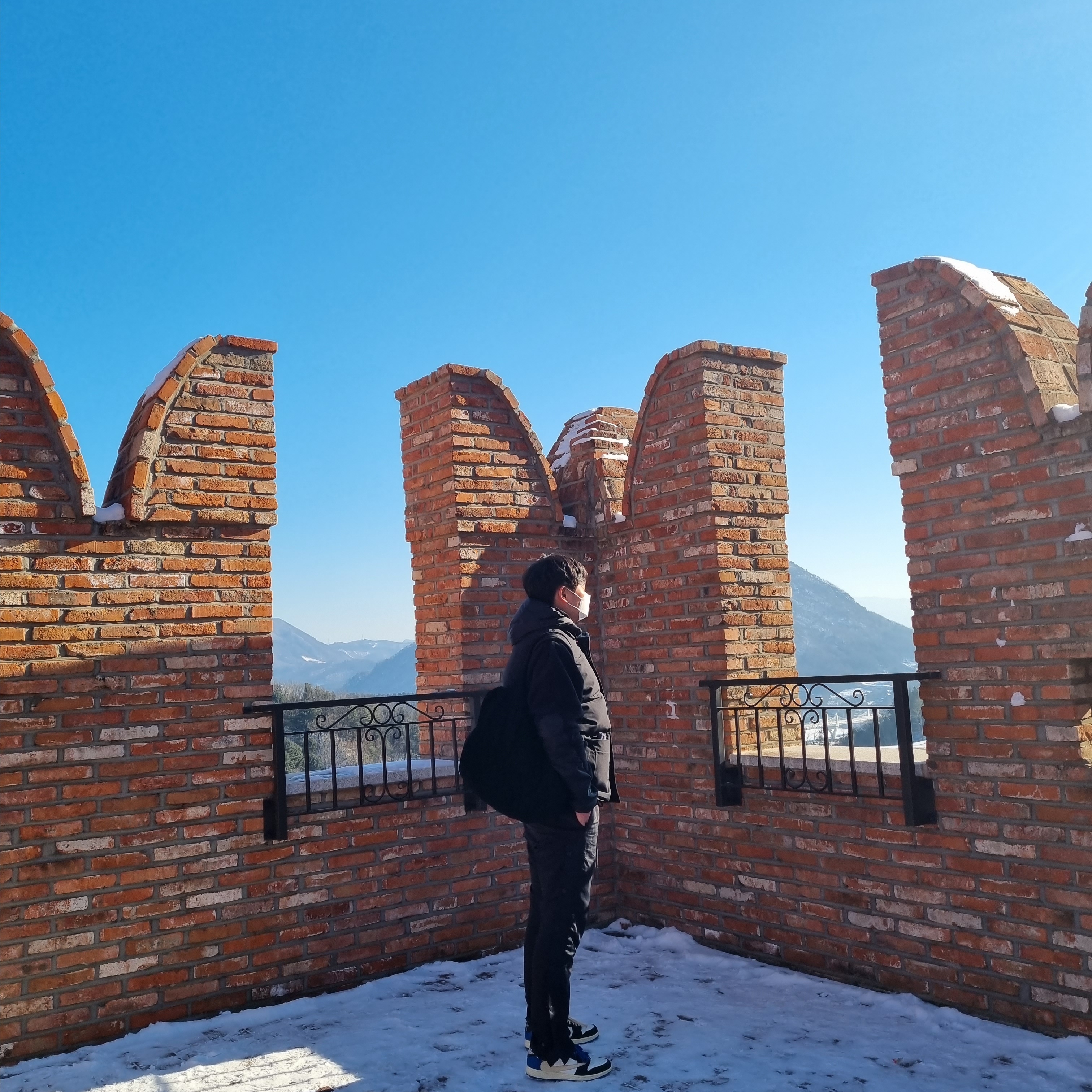 Jordan 1 x Travis Scott x Fragment Retro Low OG SP Military Blue, Nike x Fear of God Warm Up Pants Off Noir 착용 스타일 - 4