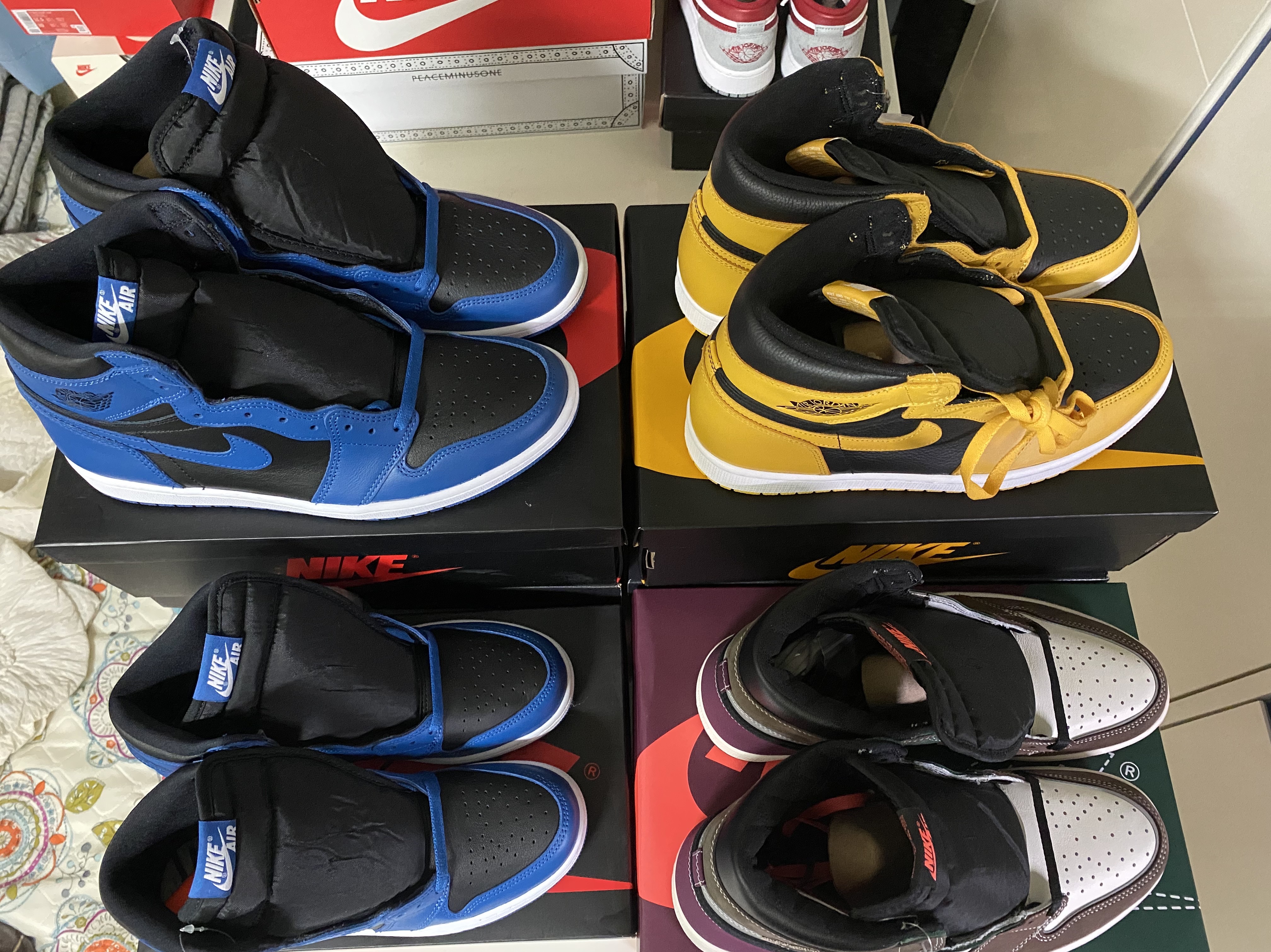 Jordan 1 Retro High OG Dark Marina Blue, (GS) Jordan 1 Retro High OG Dark Marina Blue 착용 스타일 - 3
