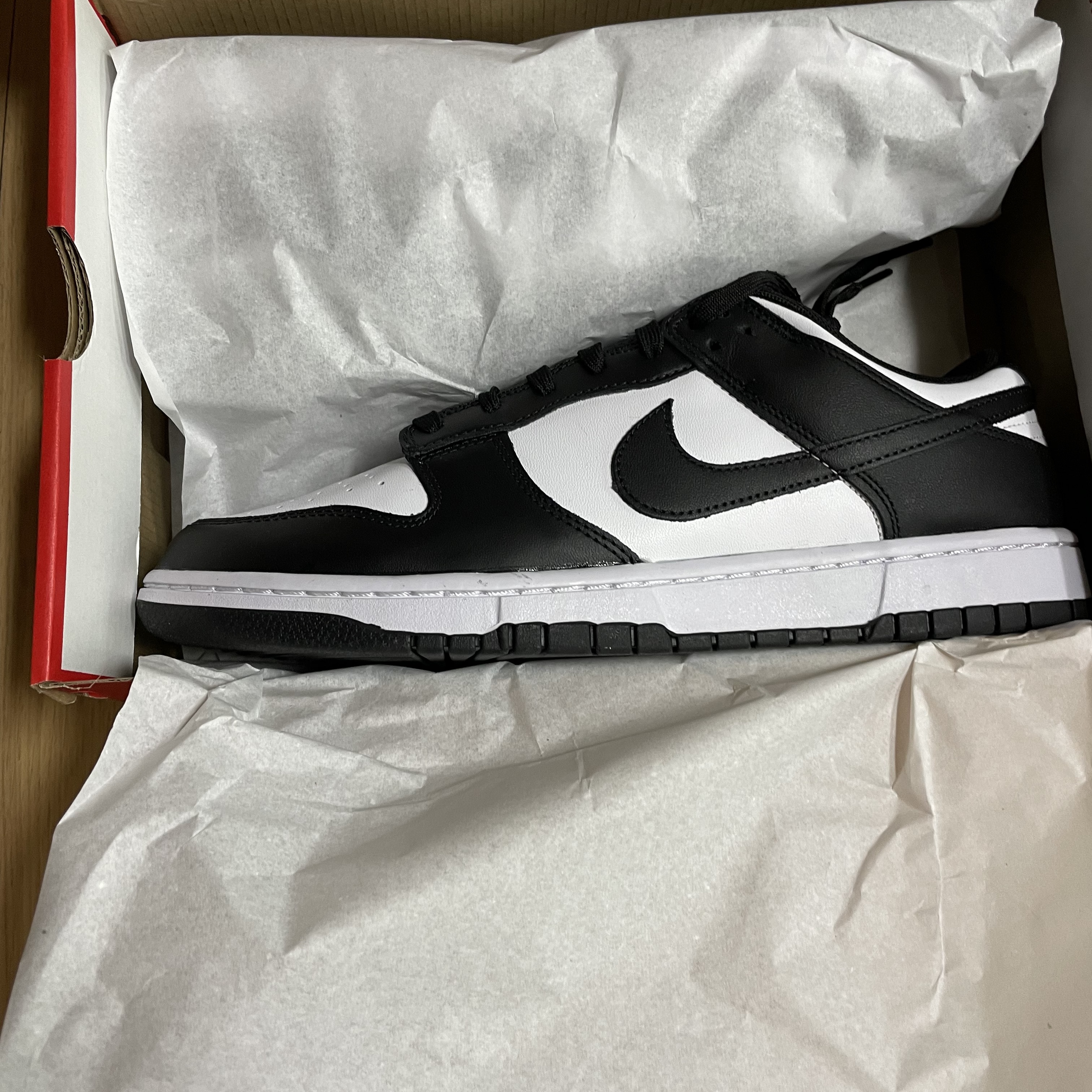 Nike Dunk Low Retro Black, (W) Nike Dunk Low Black 착용 스타일 - 1