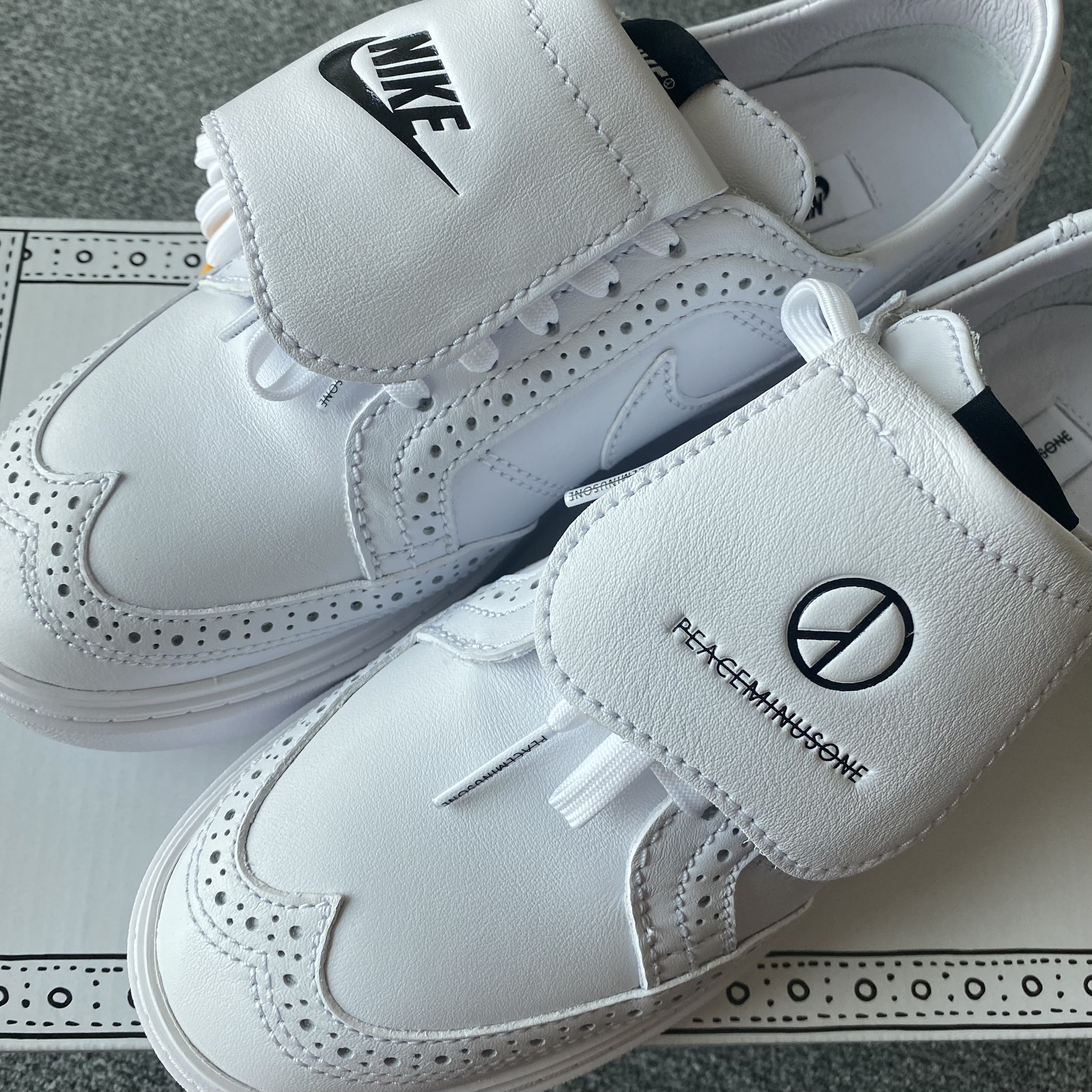 Nike x Peaceminusone Kwondo1 White 착용 스타일